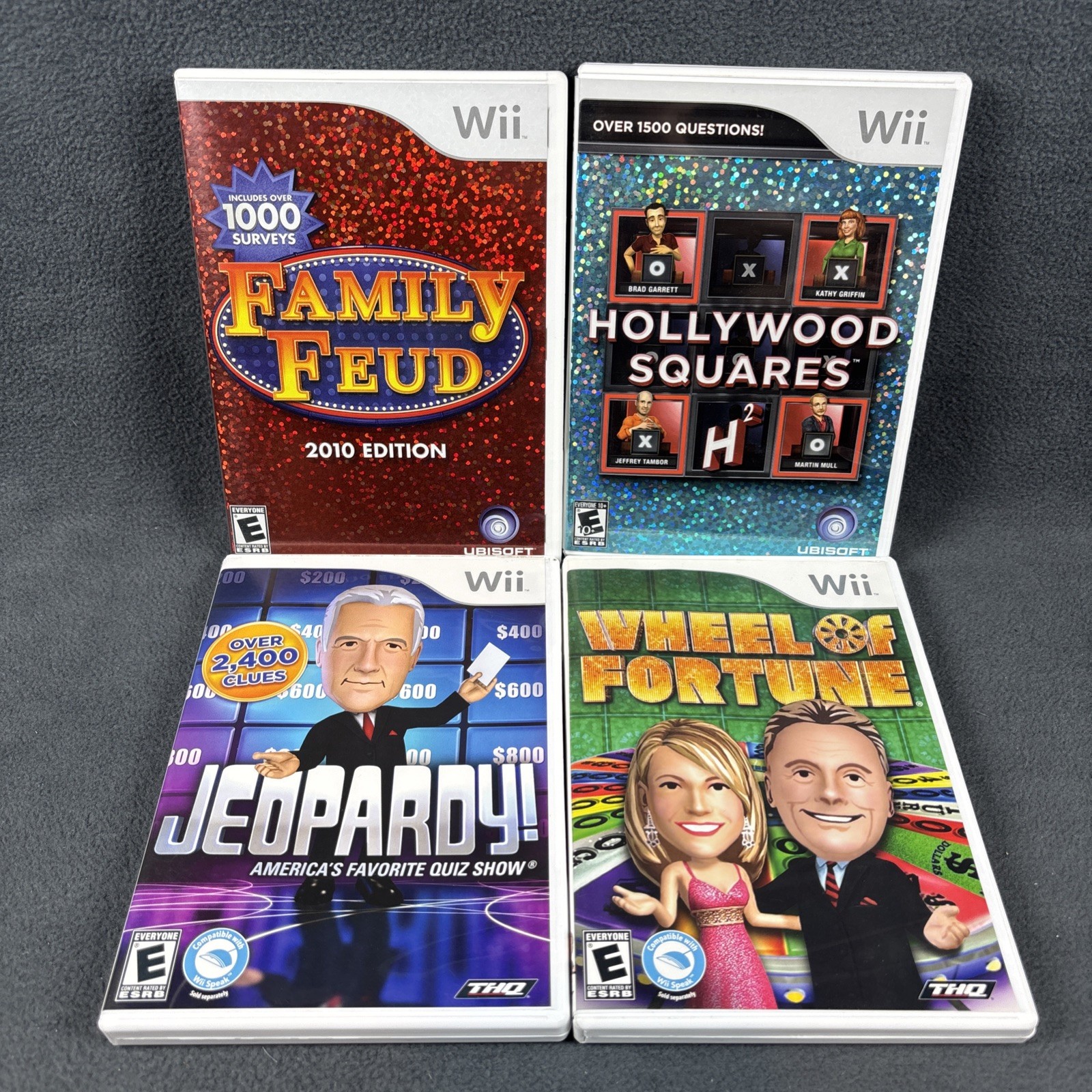 Nintendo Wii Game Show Bundle – Wheel Of Fortune, Jeopardy, Family Feud, & More!