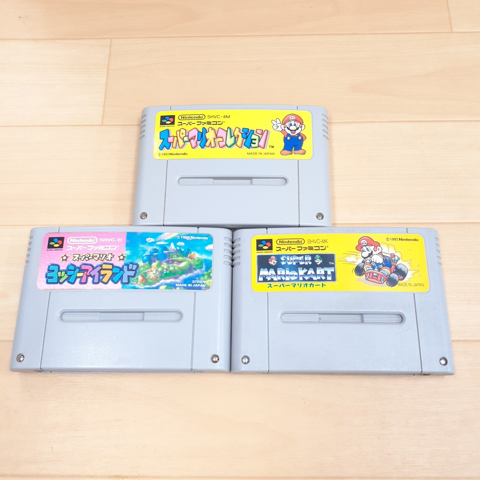 Nintendo Super Famicom Console Japan with Super Mario Storage Case &6 Games SNES