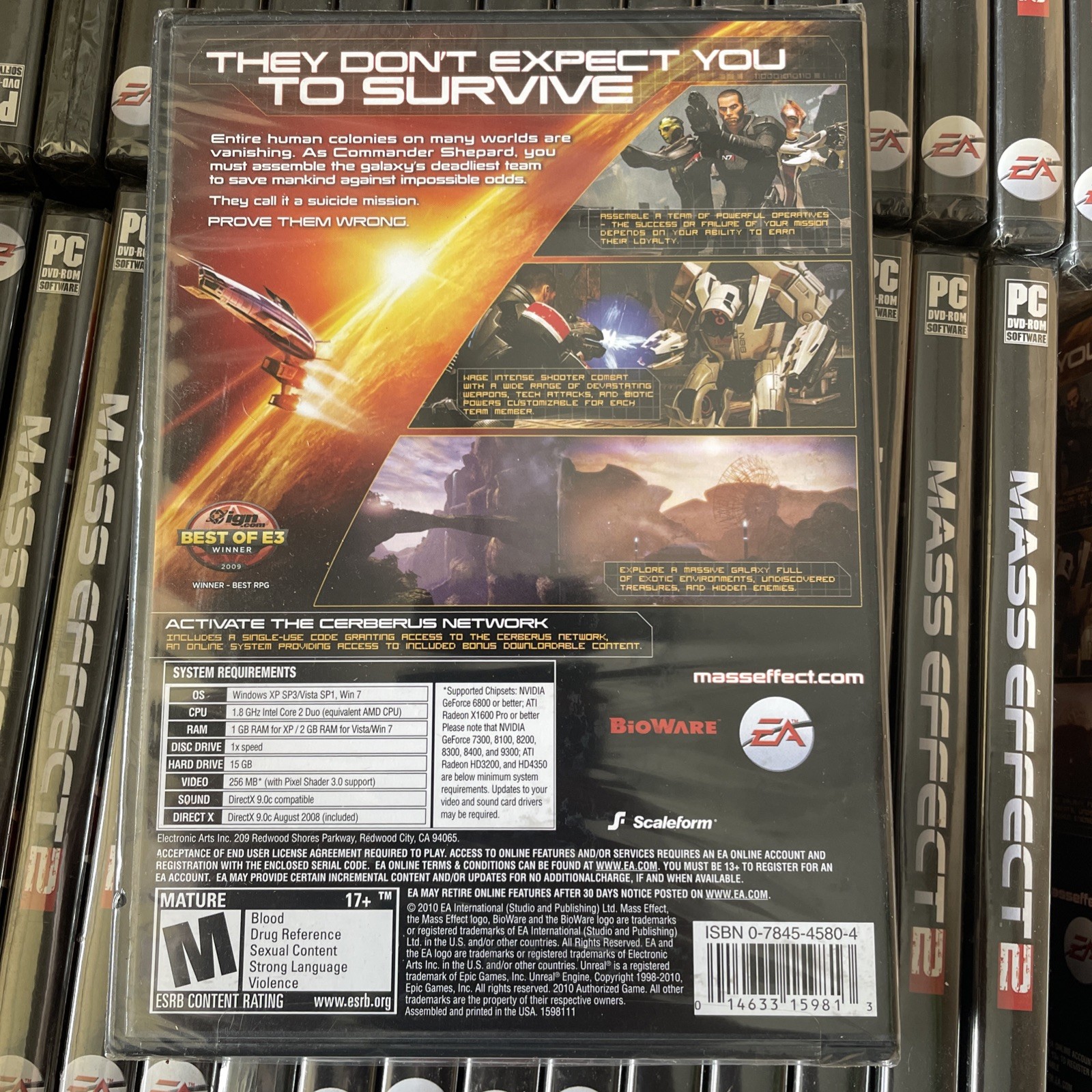 Mass Effect 2 PC DVD REGION FREE BRAND NEW SEALED FREE SHIPPING