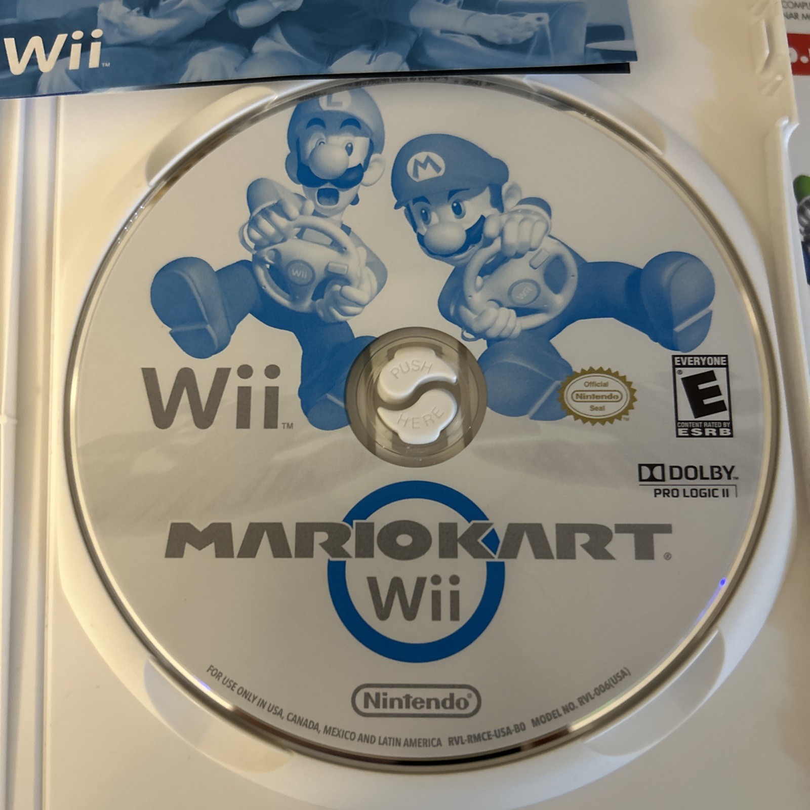 Mario Kart Wii (Nintendo, 2008), complete with manual and inserts, disc is mint