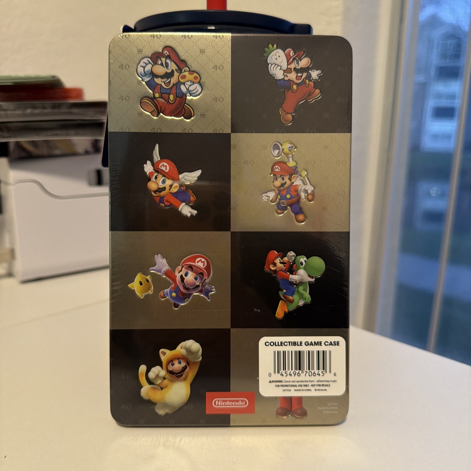 Super Mario Bros. 40th Anniversary Exclusive Game Carrying Case Steelbook