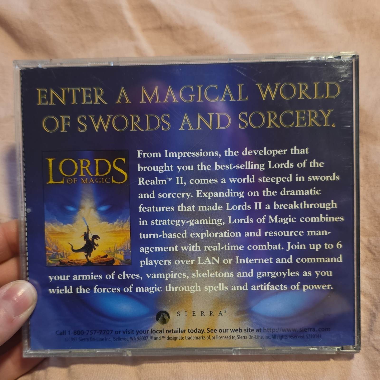 Sierra Lords of the Realm II PC CD-ROM 1996 Strategy T-Teen