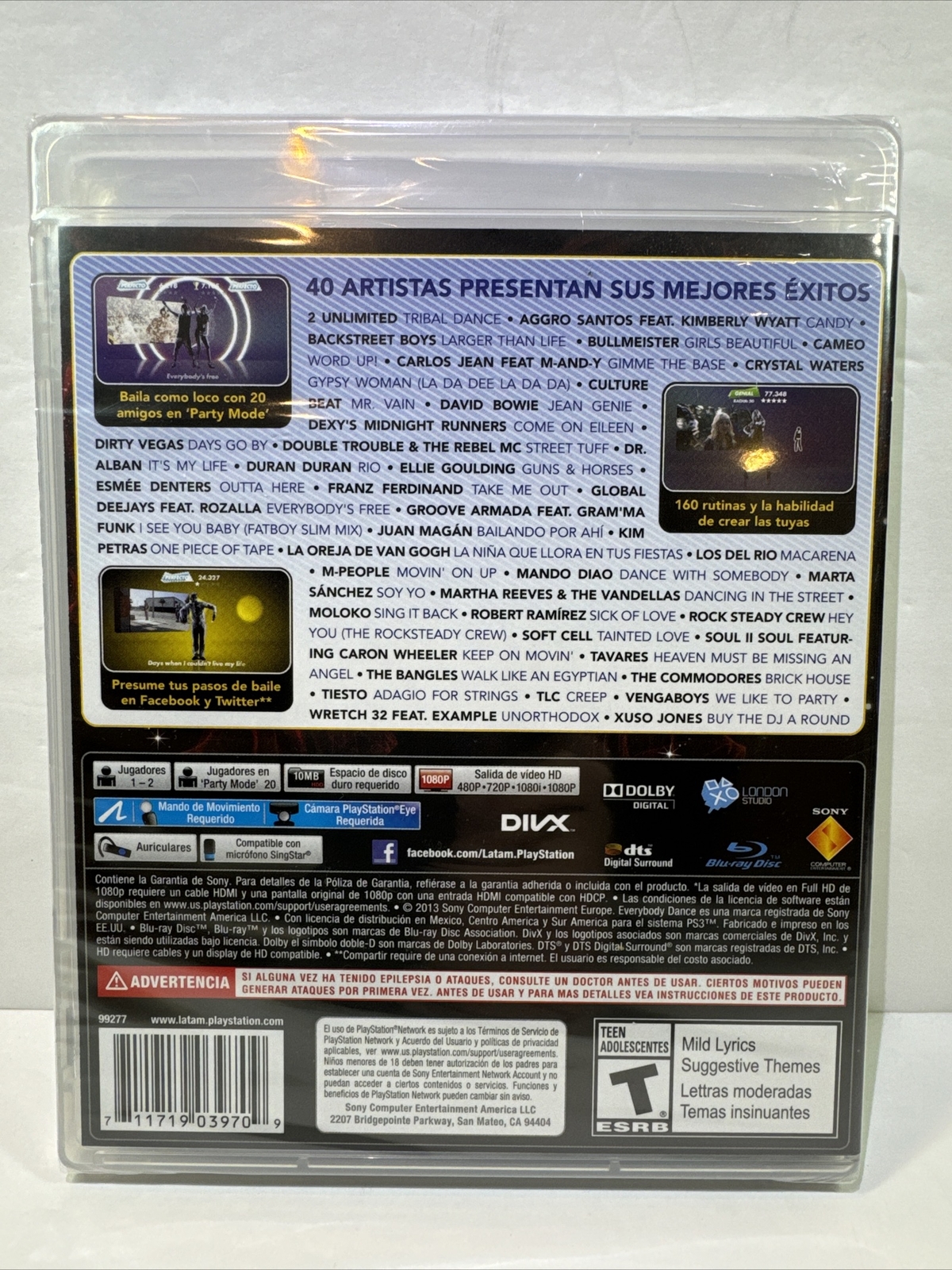 Everybody Dance 3 (Sony Playstation 3, 2013) Spanish Version BRAND NEW SEALED