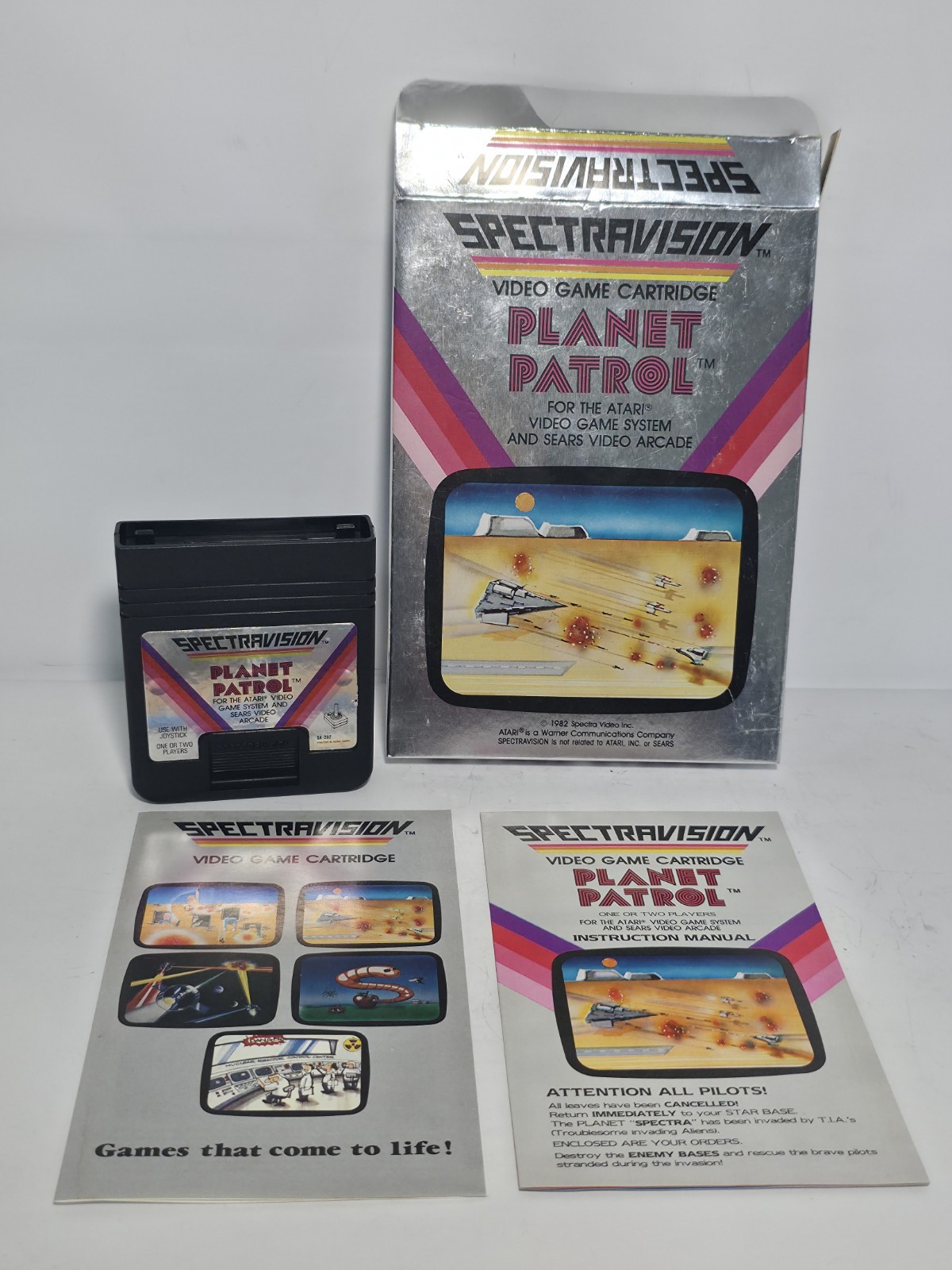 Planet Patrol Atari 2600 Spectravision 1982 Complete In Box CIB