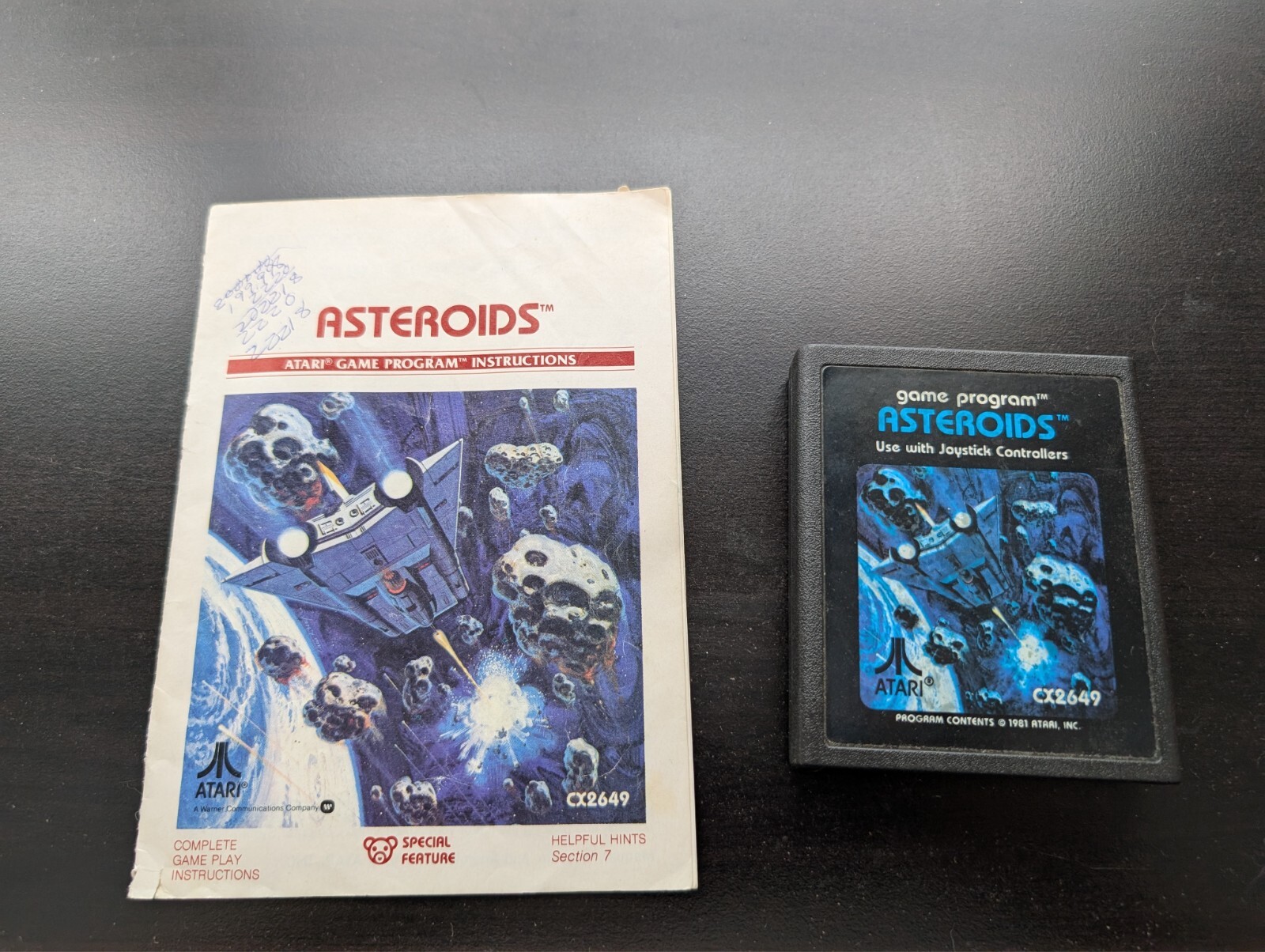 Asteroids (Atari 2600, 1981) NO BOX