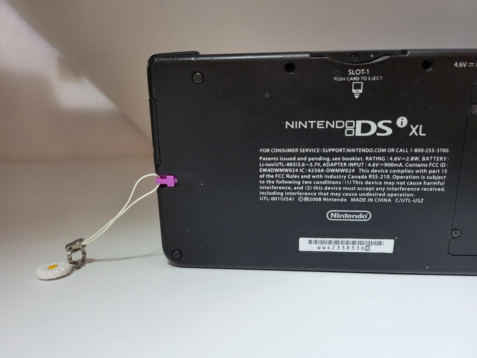 NEW Purple/Indigo Stylus with Daisy Flower Charm for Nintendo DSi XL Console #C4