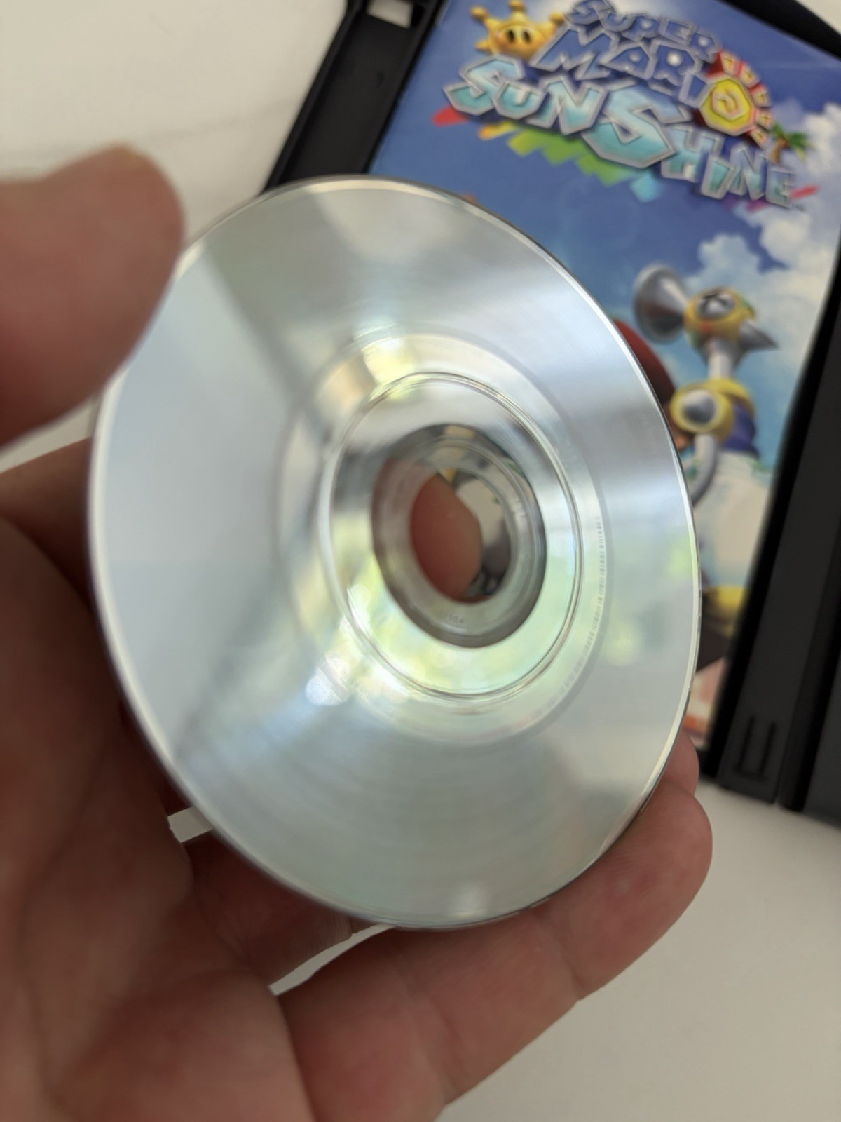 2002 Super Mario Sunshine Authentic box, game, manual. Untested disc. See pics
