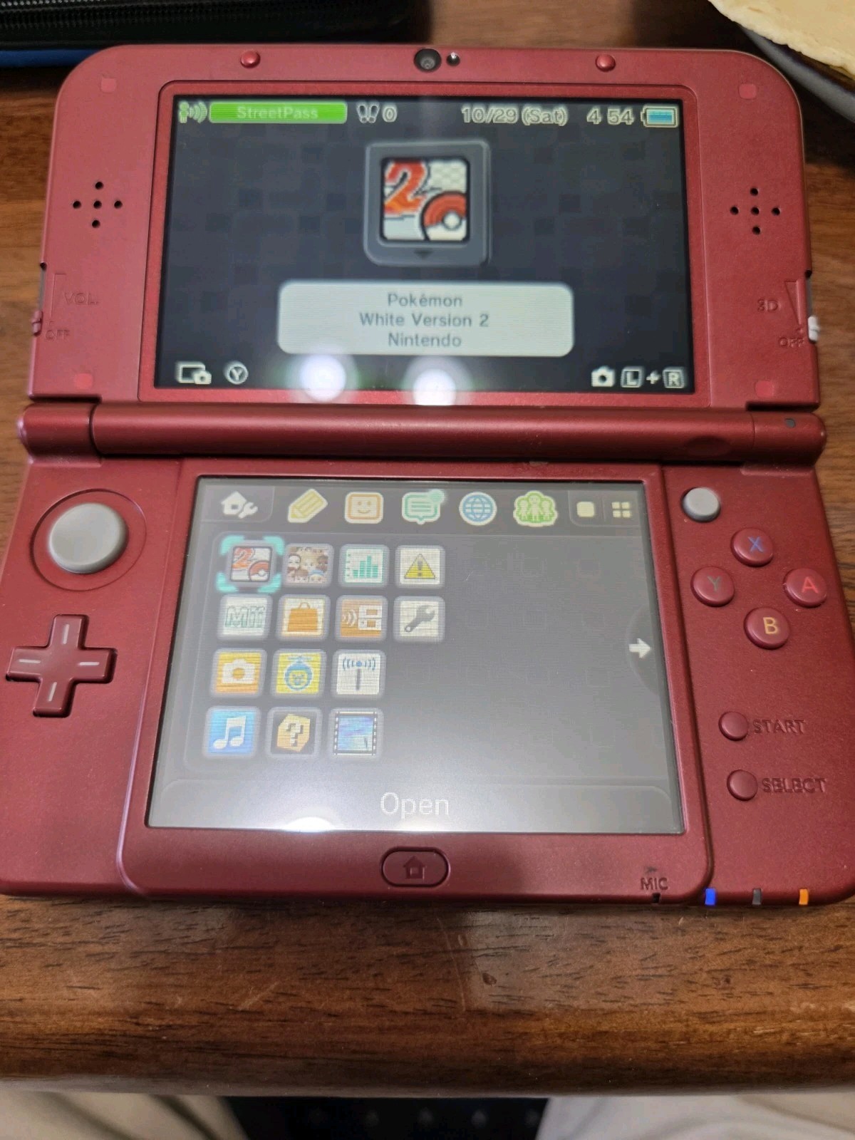 New Nintendo 3DS XL Red Handheld System – w/ Case and Charger – TOP IPS- NICE!
