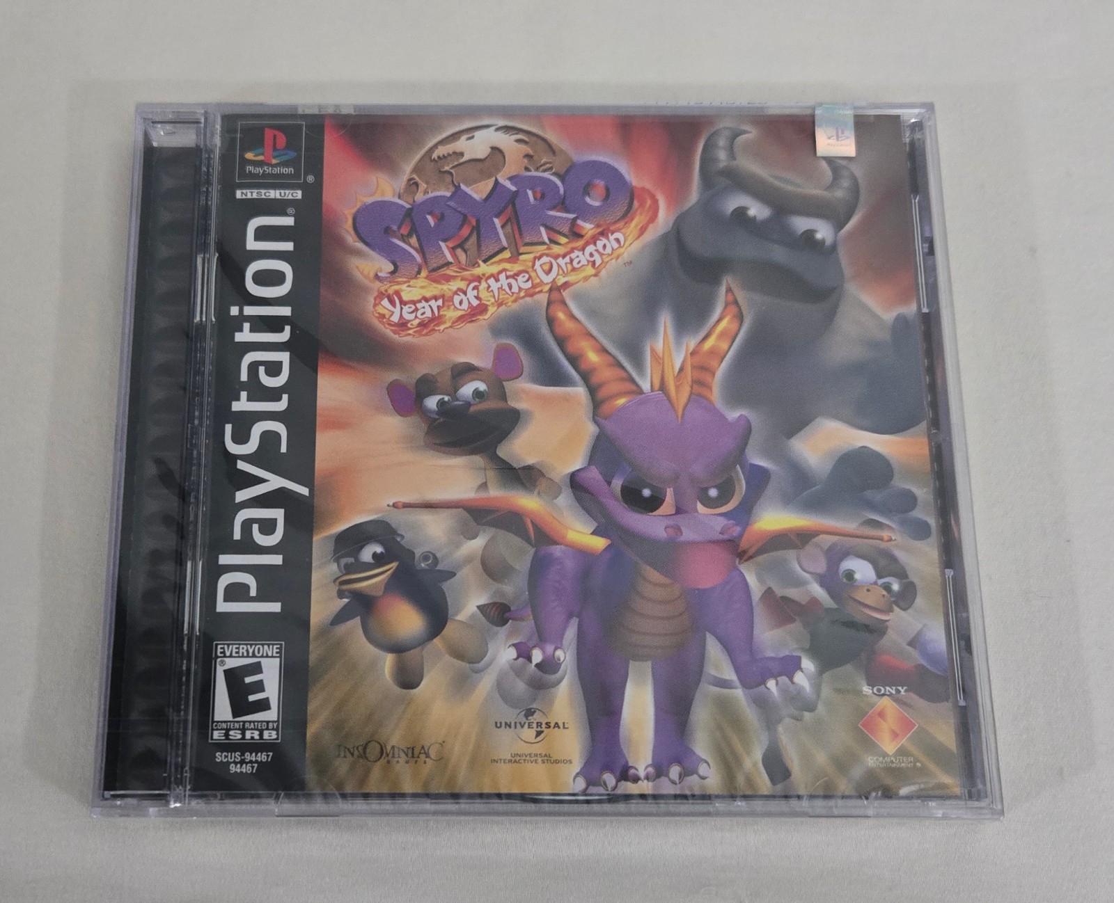 Spyro Year of the Dragon Sony PlayStation PS1 Black Label Game New / Sealed