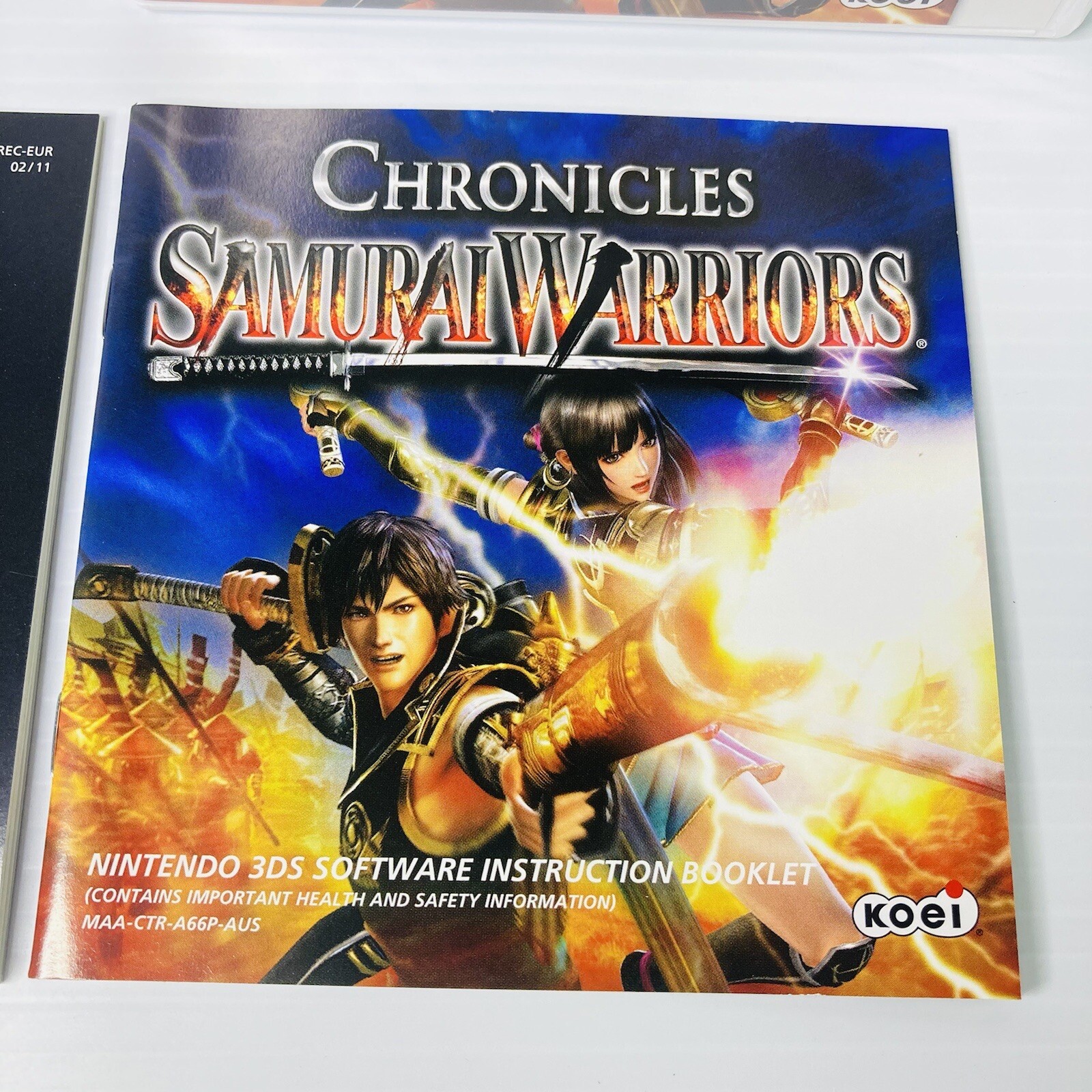 Samurai Warriors Chronicles Nintendo 3DS AUS PAL Complete CIB Excelent Condition