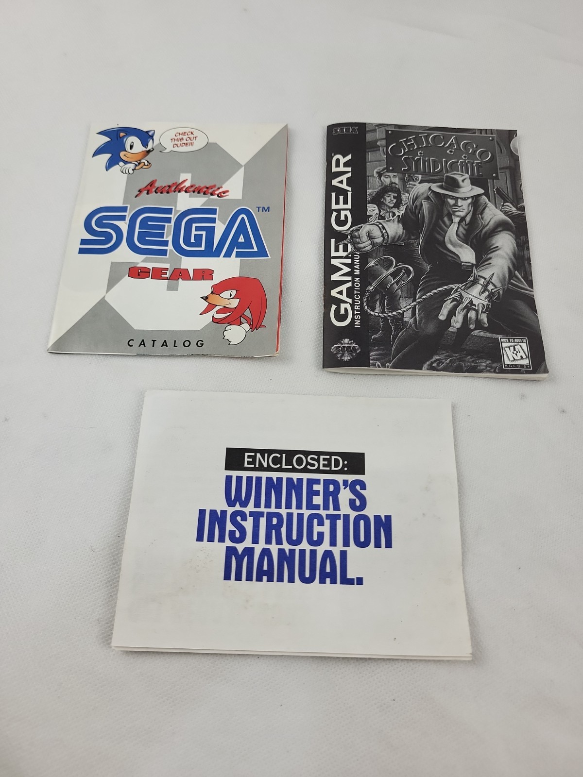 Chicago Syndicate Sega Game Gear 100% CIB W/ Manual & Inserts Read Description