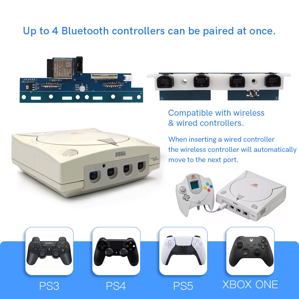 Wireless Bluetooth Internal Adapter iBlueControlMod For SEGA Dreamcast Console