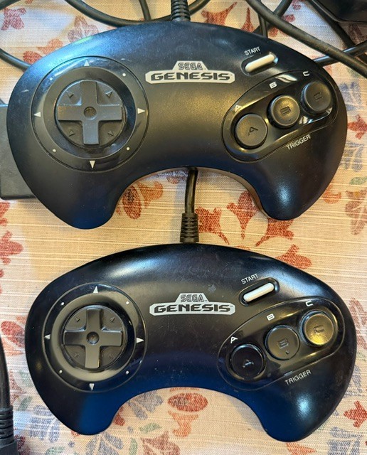 Vintage Sega Genesis + Sega CD Model 2 Bundle with Game & Controllers
