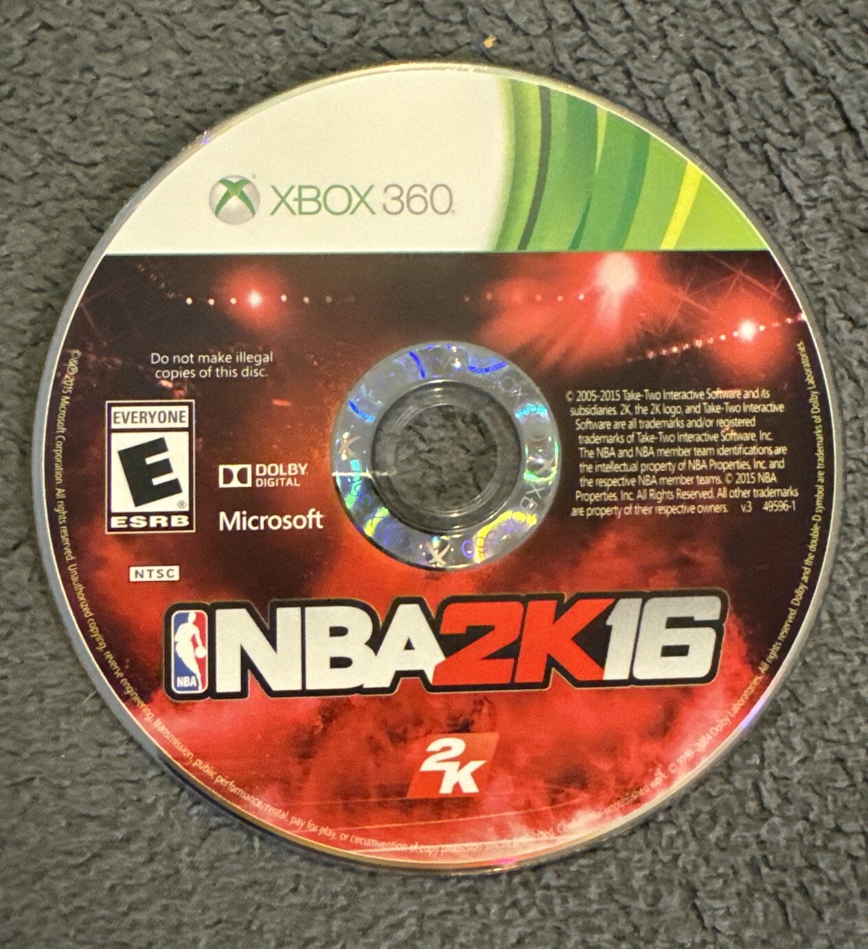 NBA 2K16 (Microsoft Xbox 360, 2015) Rated Everyone Better with Kinect