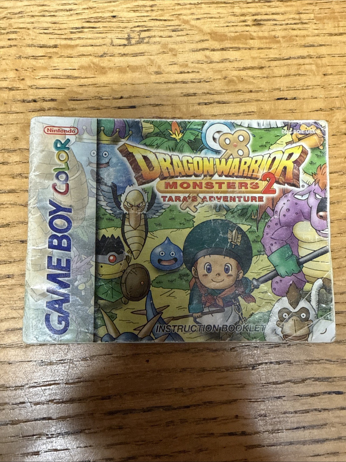 Dragon Warrior Monsters 2: Tara’s Adventure GameBoy Manual Only *No Game*