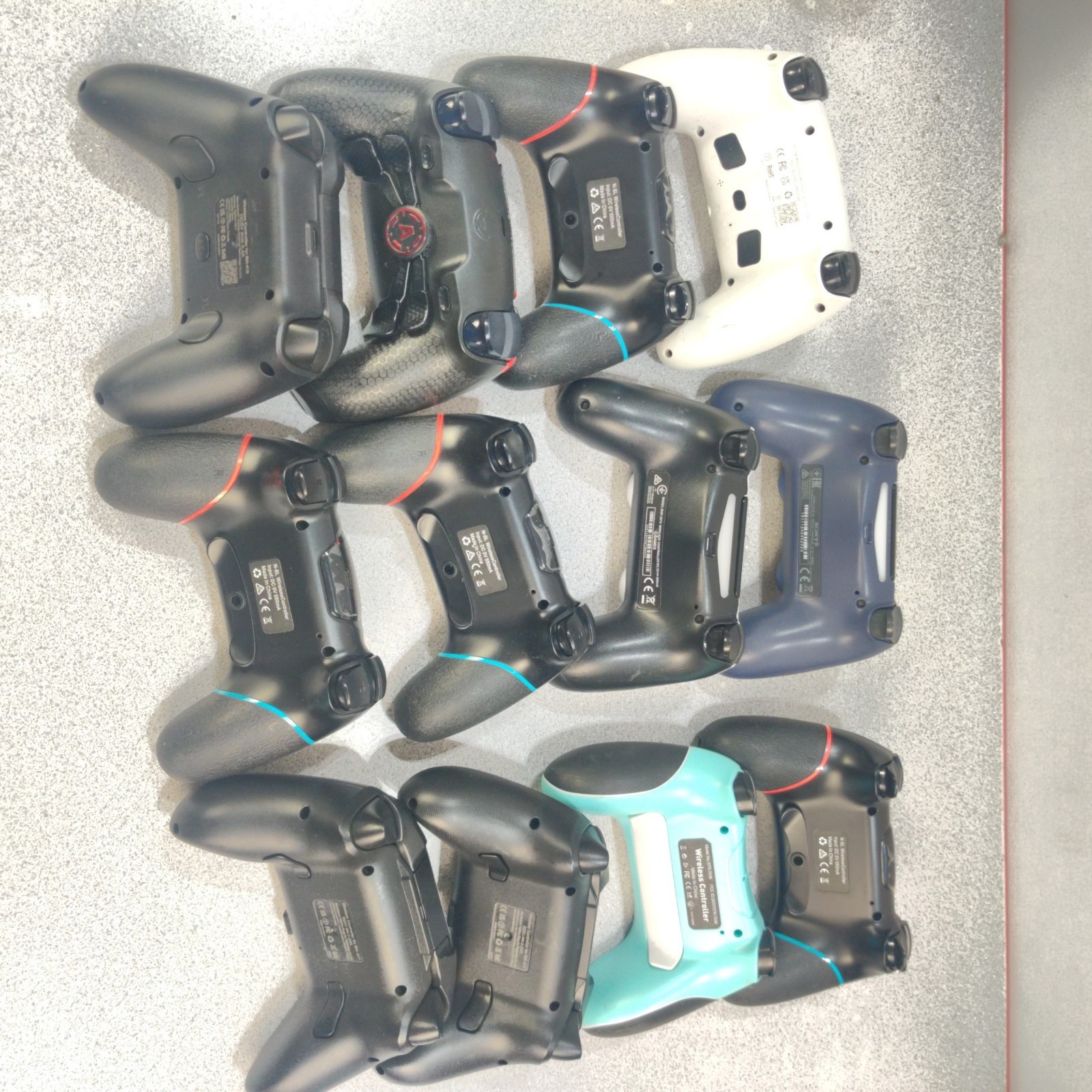LOT OF 12 GENERIC Game Controllers Untested, SOLD AS IS for Parts or Repair