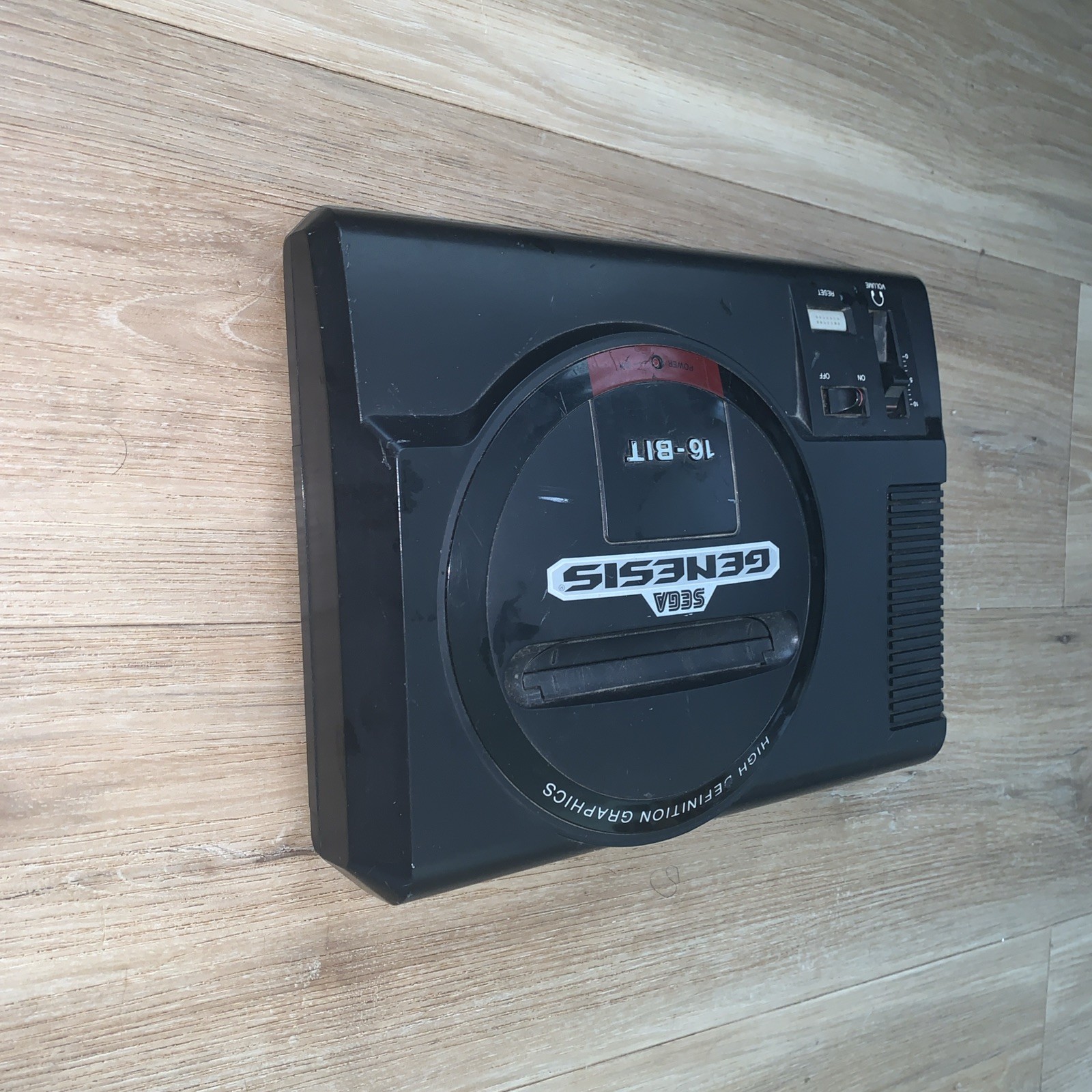 Sega Genesis 16-Bit Video Game Console Black, Model 1601, Untested, No Cables