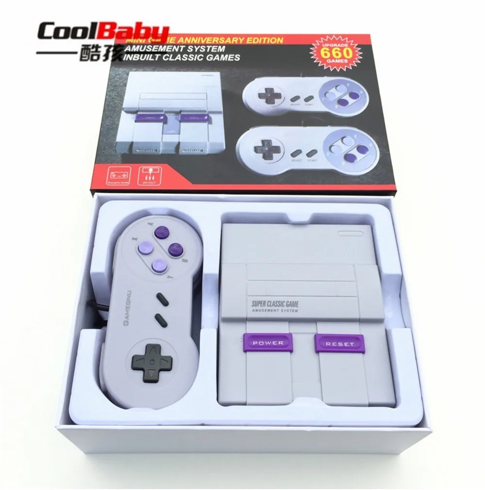 Super Classic Mini Entertainment System SNES Included 21 Games 1SET NO USED