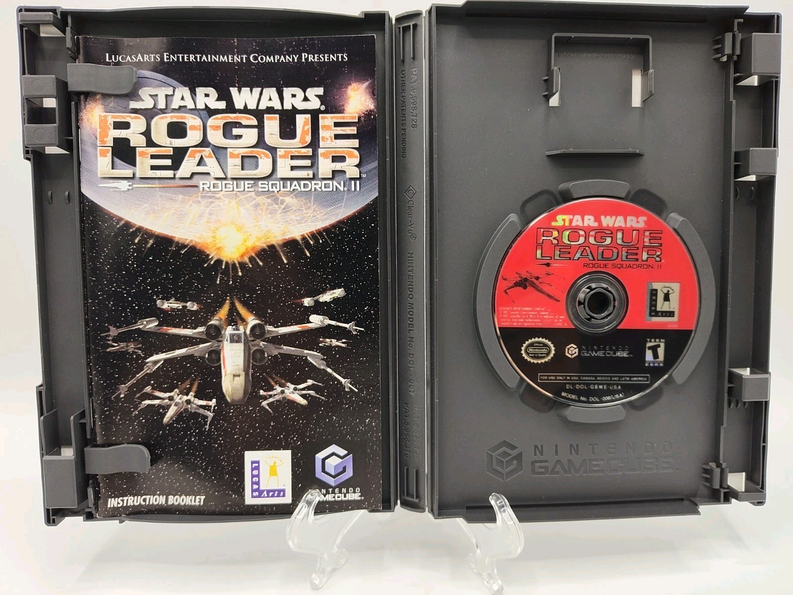 Star Wars Rogue Squadron II: Rogue Leader (Nintendo GameCube, 2001) CIB Tested!