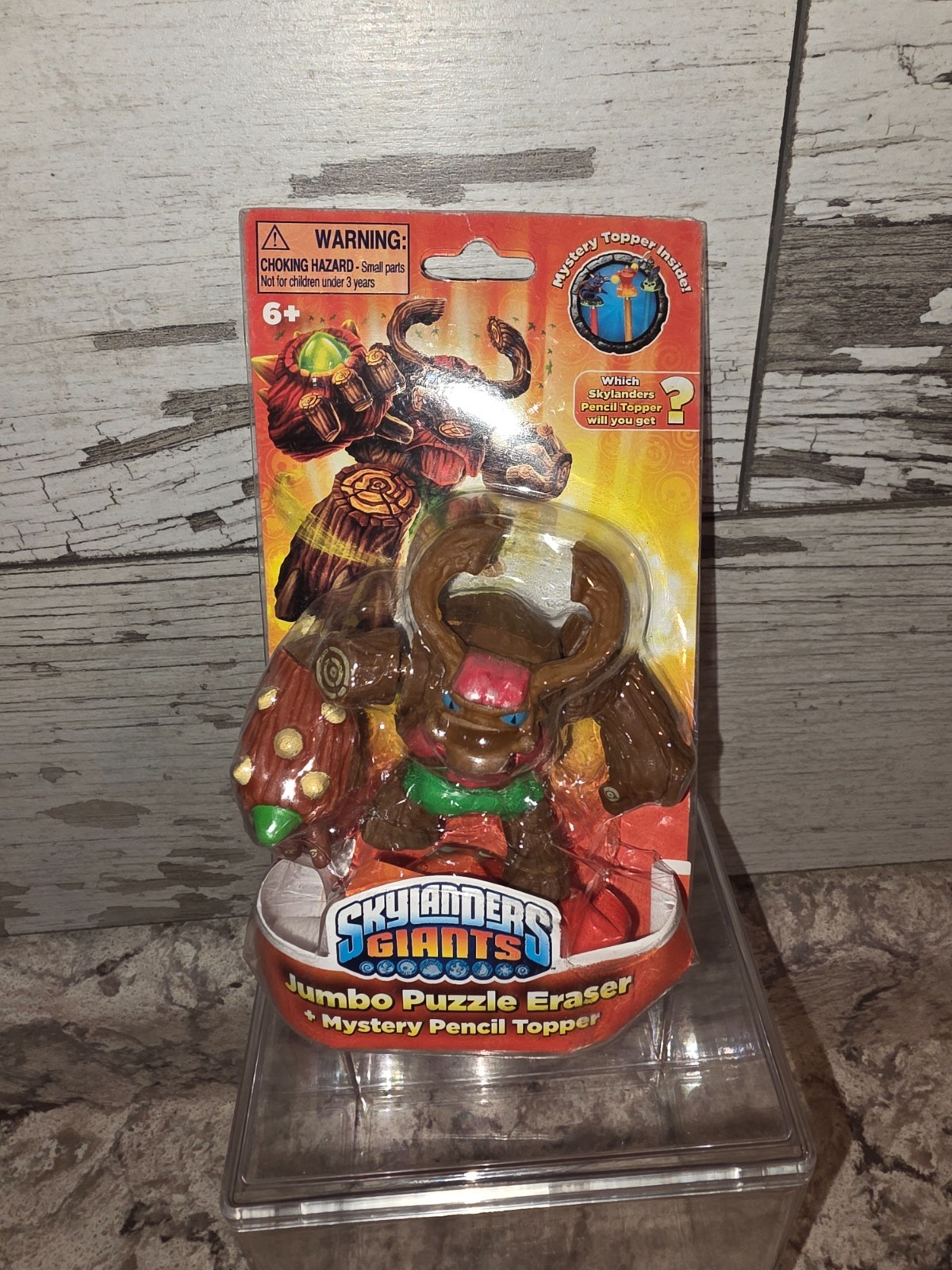 Skylanders Giants Jumbo Pencil Eraser (Tree Rex) w/ Mystery Topper (2012) *NIB*