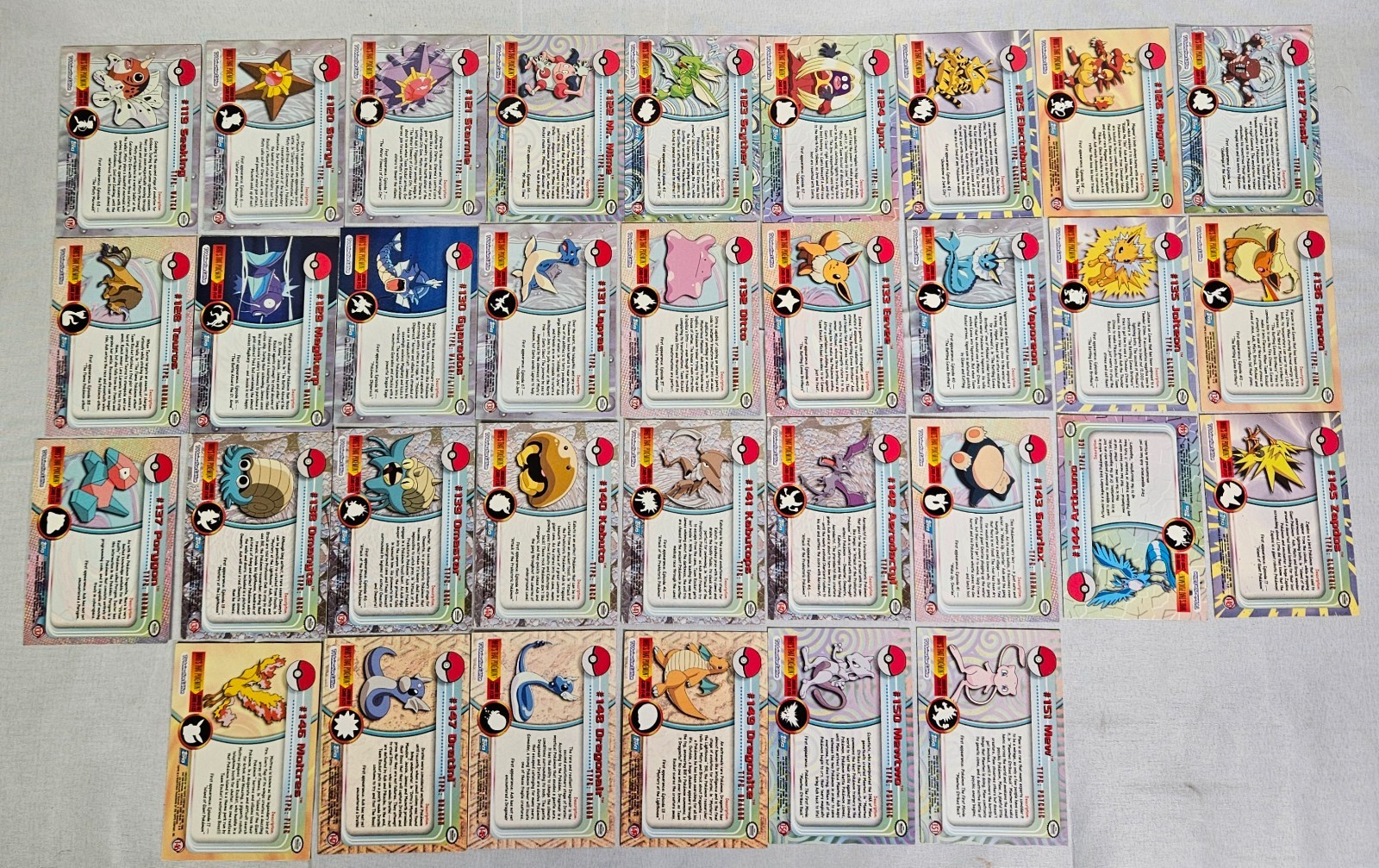 Topps Pokemon 151 Pokedex Set Mix Holo Non Holo INCOMPLETE READ DESC