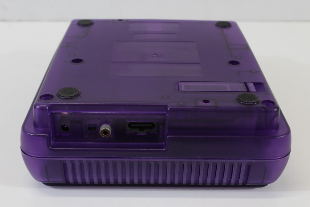 Nintendo Super Famicom Clear Purple Console SFC Controller AC AV Mario Kart SNES