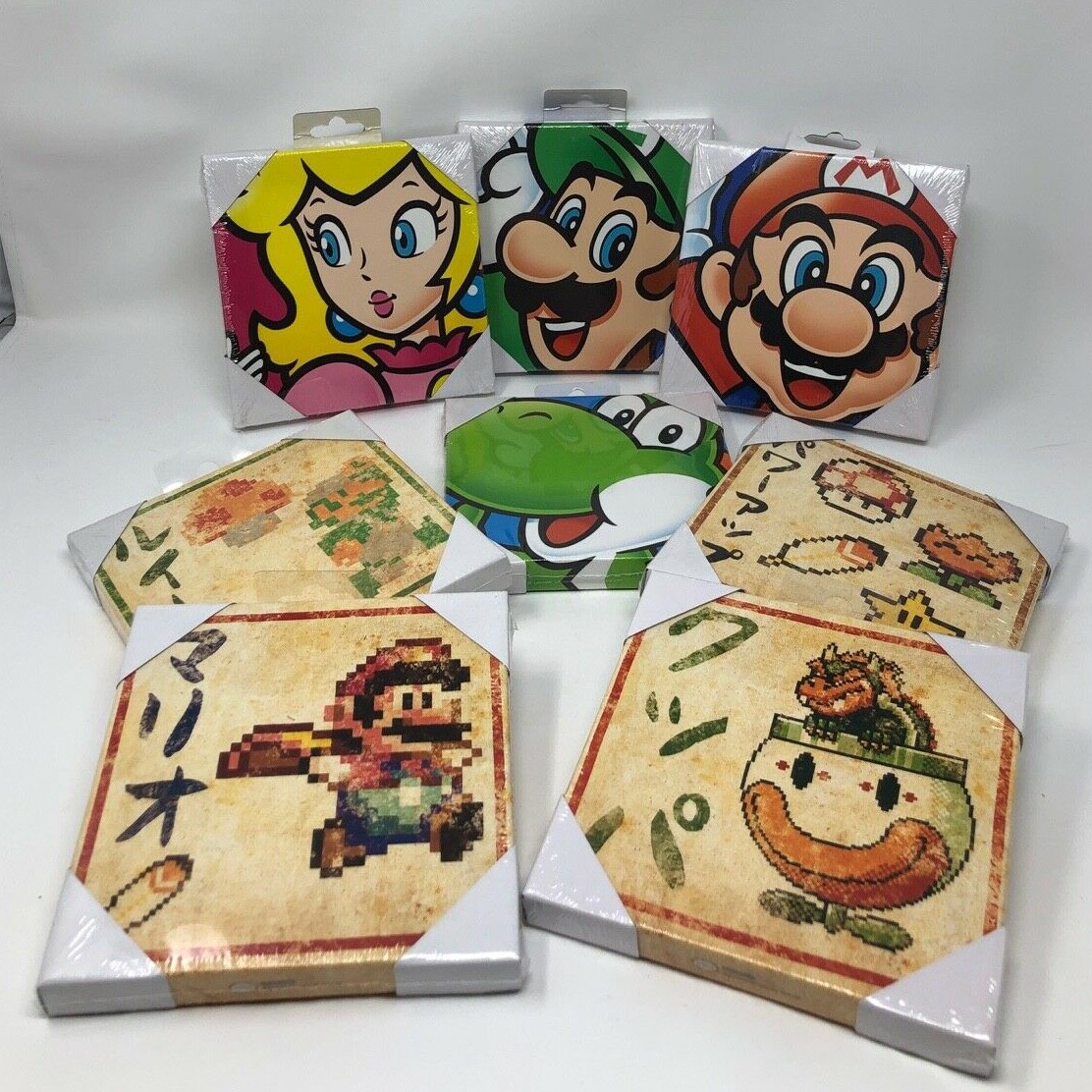 Pyramid America – Nintendo Super Mario Canvas Art Work, 6×6 – Your Choice!