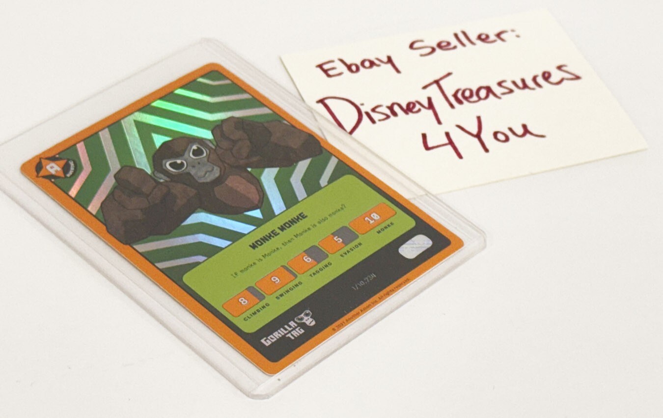 Set of 4 Official Makeship Gorilla Tag Monke Trading Card Limited Edition Rare