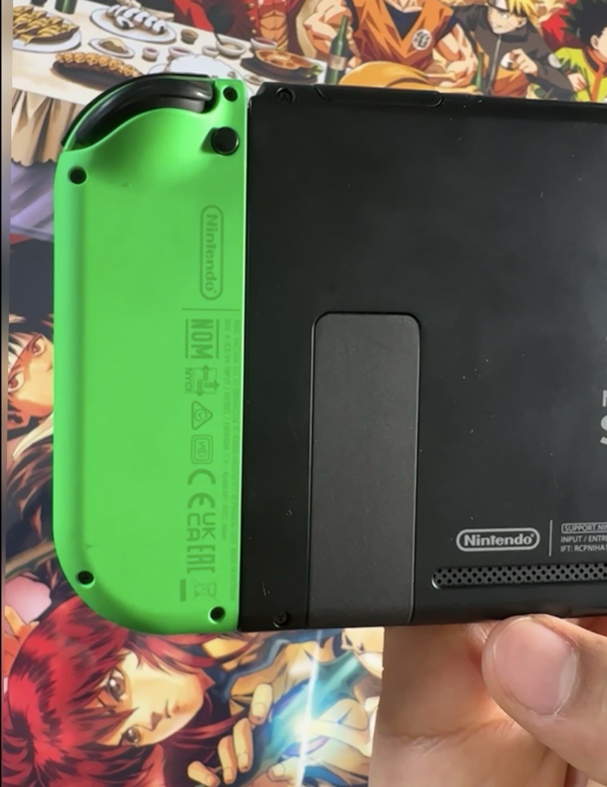 Nintendo Switch Console HAC-001 Neon Red/Green Joycons Dock Bundle Tested