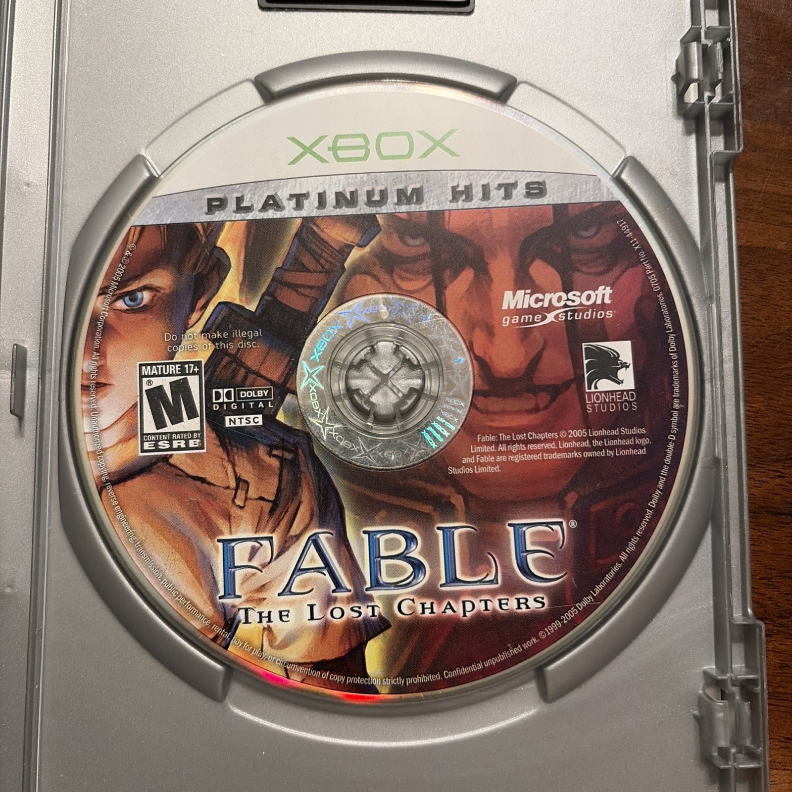 Fable: The Lost Chapters (Microsoft Xbox, 2004) Platinum Hits- TESTED & WORKS