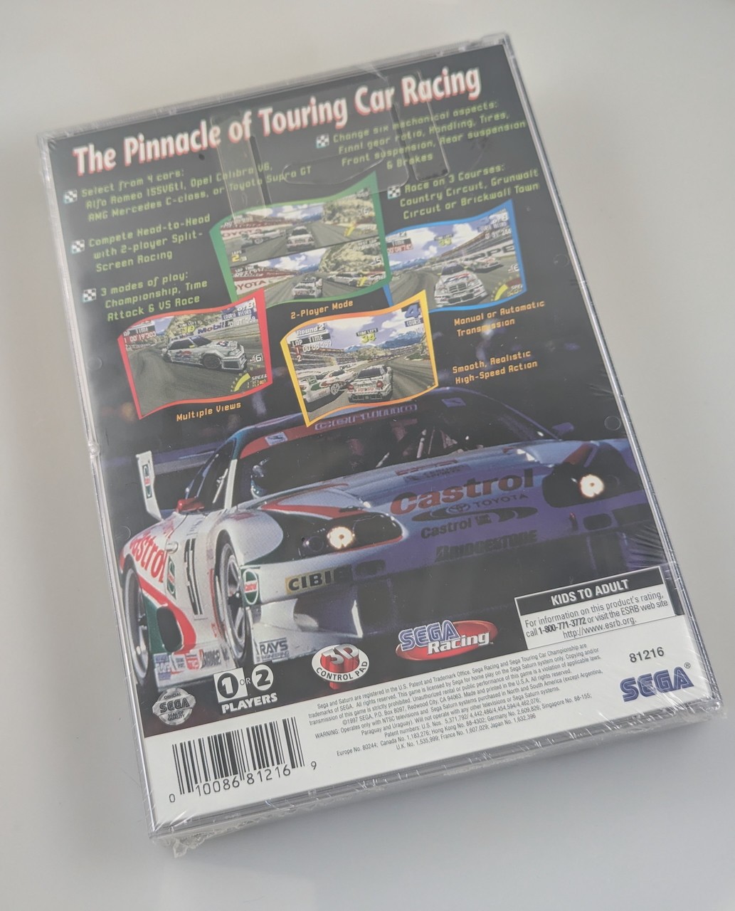 Sega Saturn – Sega Touring Car Championship Brand New Factory Sealed CASE FRESH