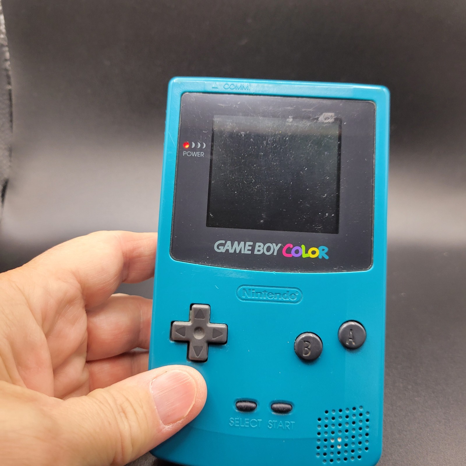 Nintendo Game Boy Color Handheld Game Console – Teal w Game