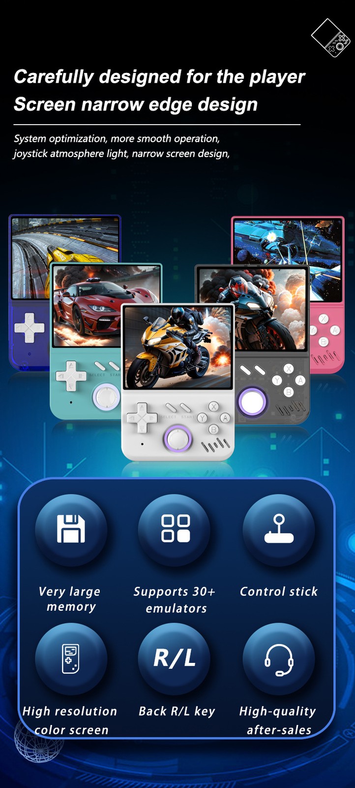 My Mini Linux Retro Handheld 3.5″ IPS 640×480 RK3326 4000mAh Game Console