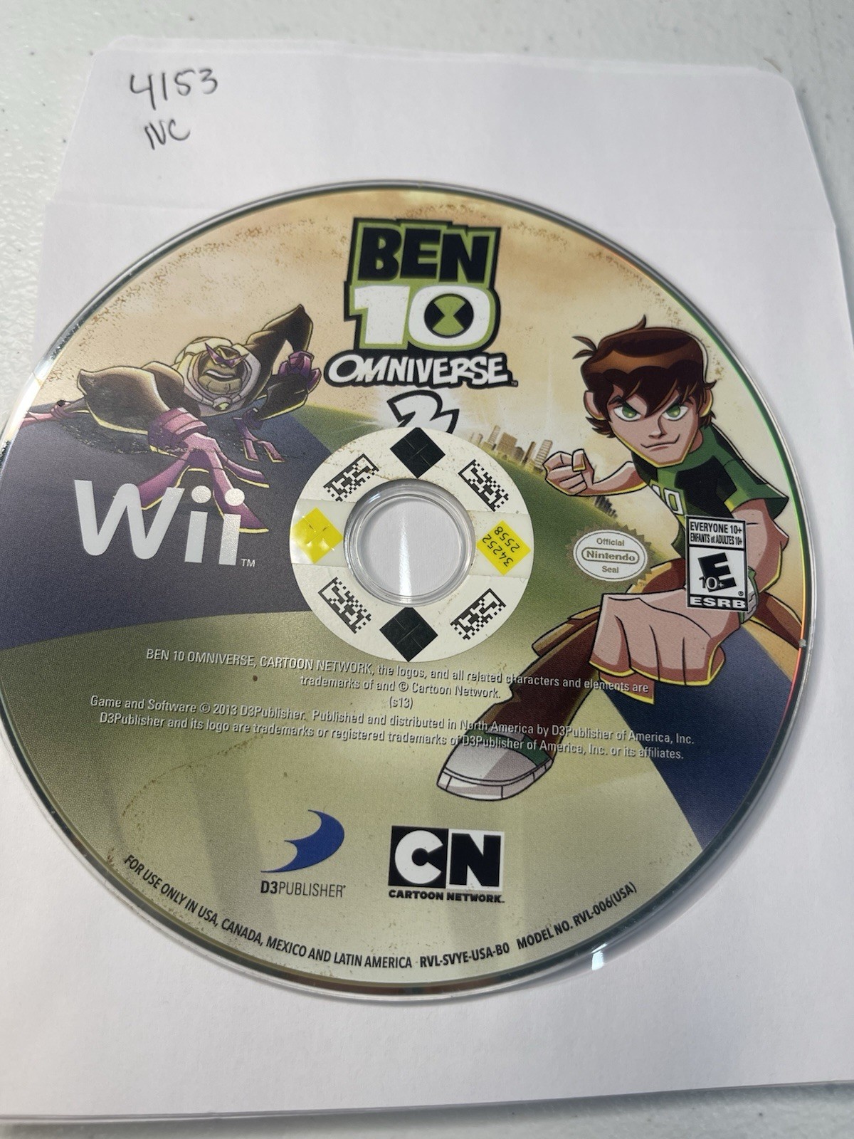 Ben 10: Omniverse (Nintendo Wii, 2012) Disc Only – No Tracking #4153