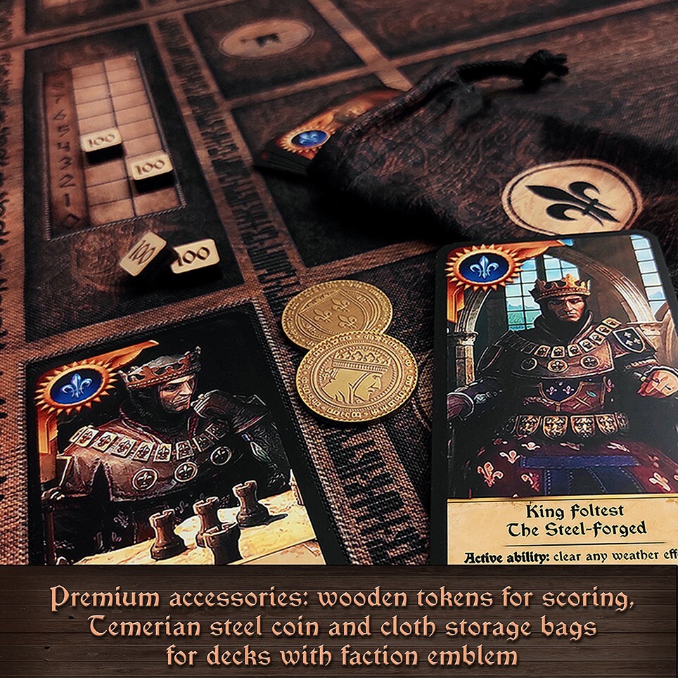 Gwent 2.0 – Witcher – 5 decks with fixed game balance + 5 new decks. PREMIUM ED.