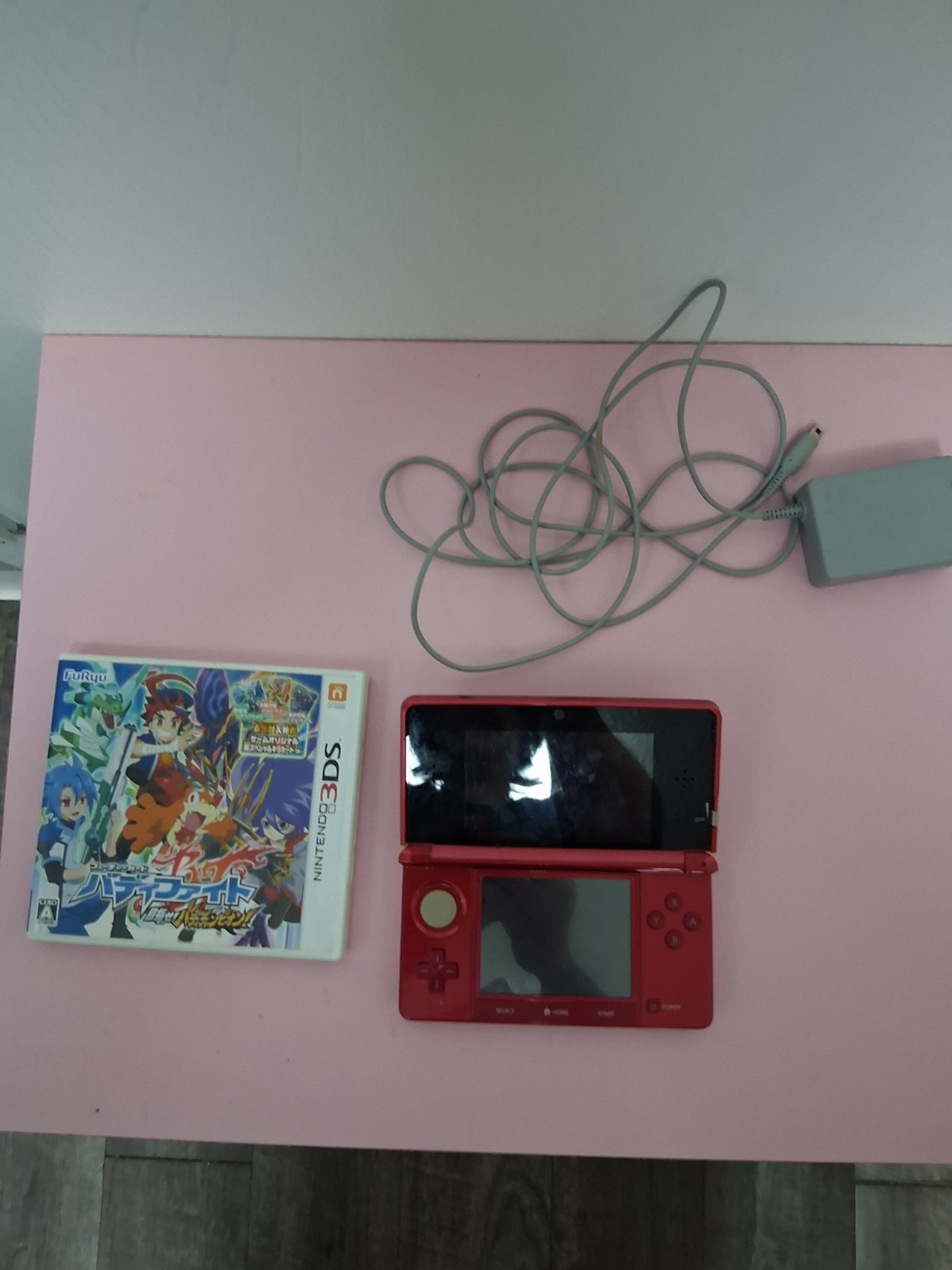 Japanese Nintendo 3DS Handheld System – Flame Red With game