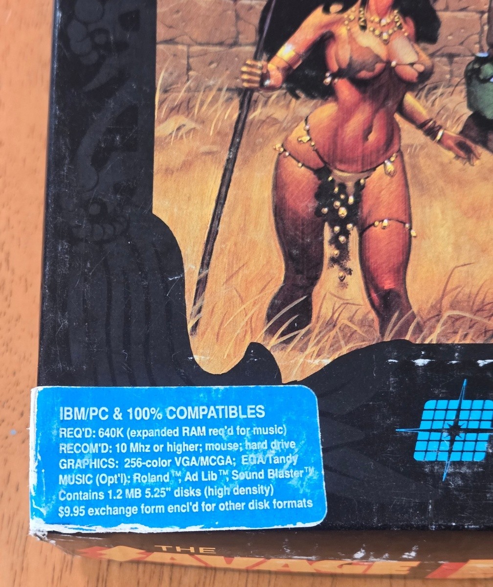 Worlds of Ultima Savage Empire Origin IBM PC Big Box Game 5.25″ Disk No Map 1990