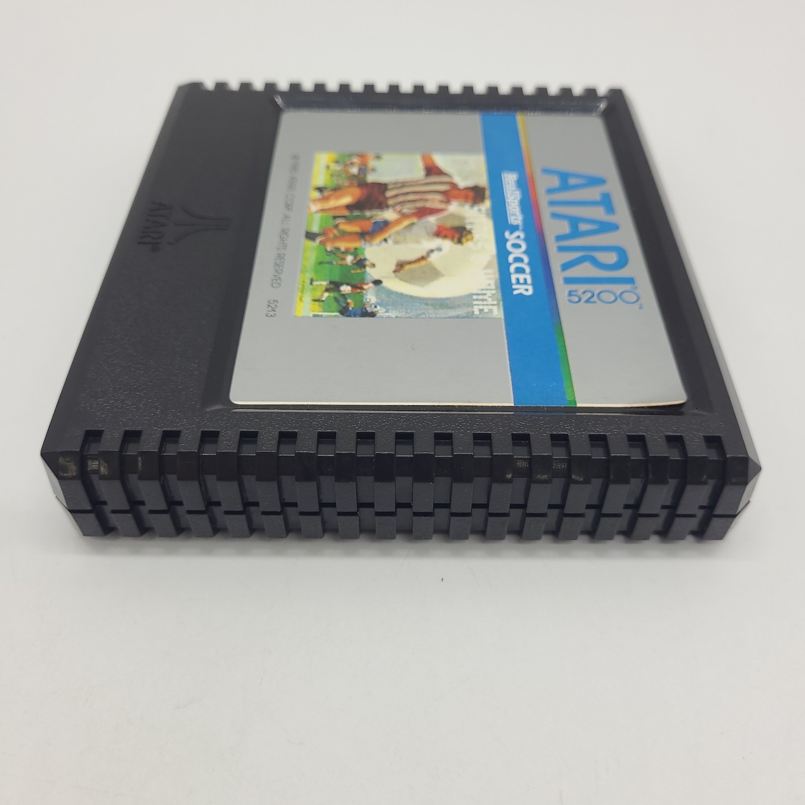 Real Sports Soccer Atari 5200 Cartridge With Manual & Controller Overlays Tested