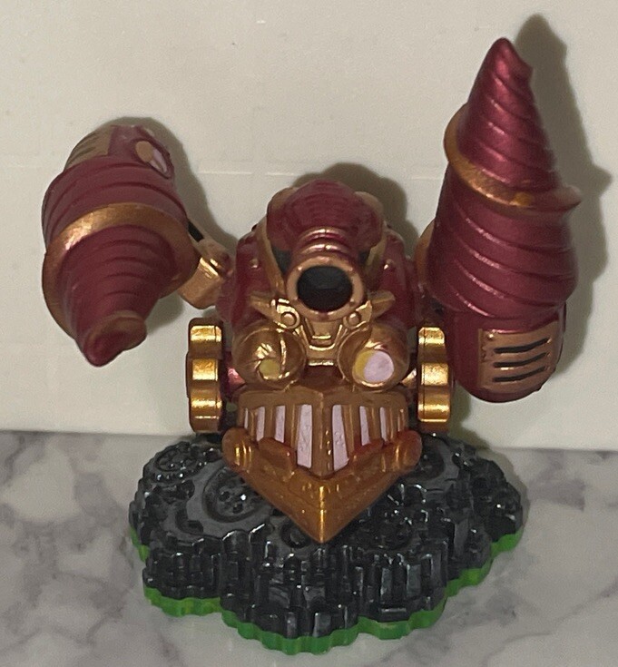 Skylander Lot 4 Dragon Fire Cannon,Trigger Happy,Drill Sergeant & Undead Axe