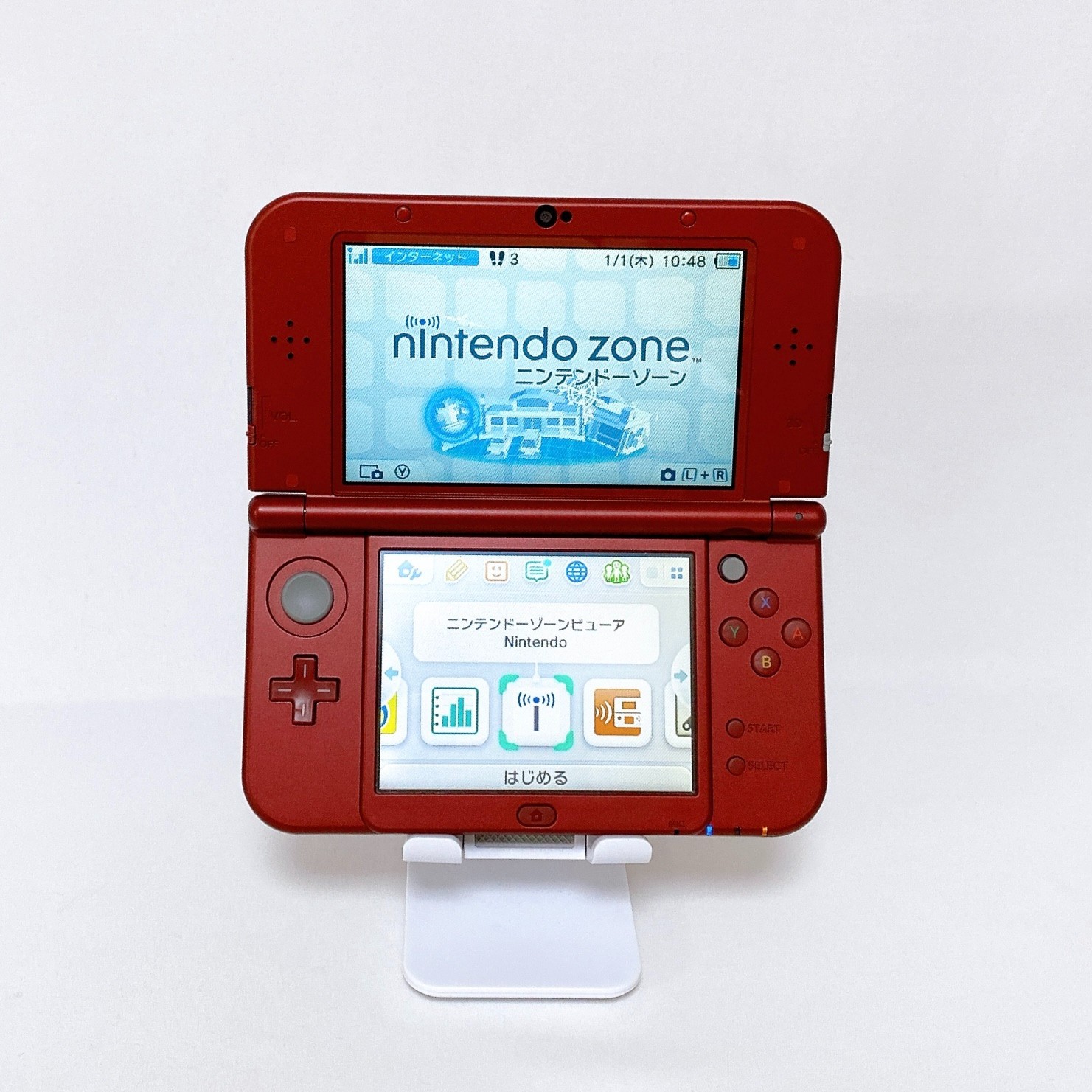 【Near Mint】【Top IPS】New Nintendo 3DS XL LL Metallic Red Japan Tested Working