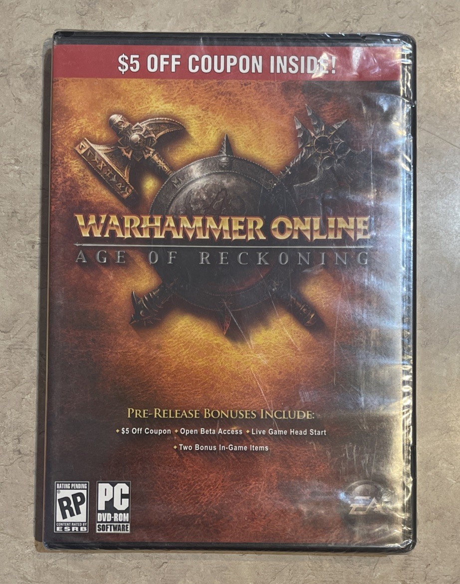 Warhammer Online: Age of Reckoning Pre-Release Bonus Edition PC DVD-ROM – Sealed