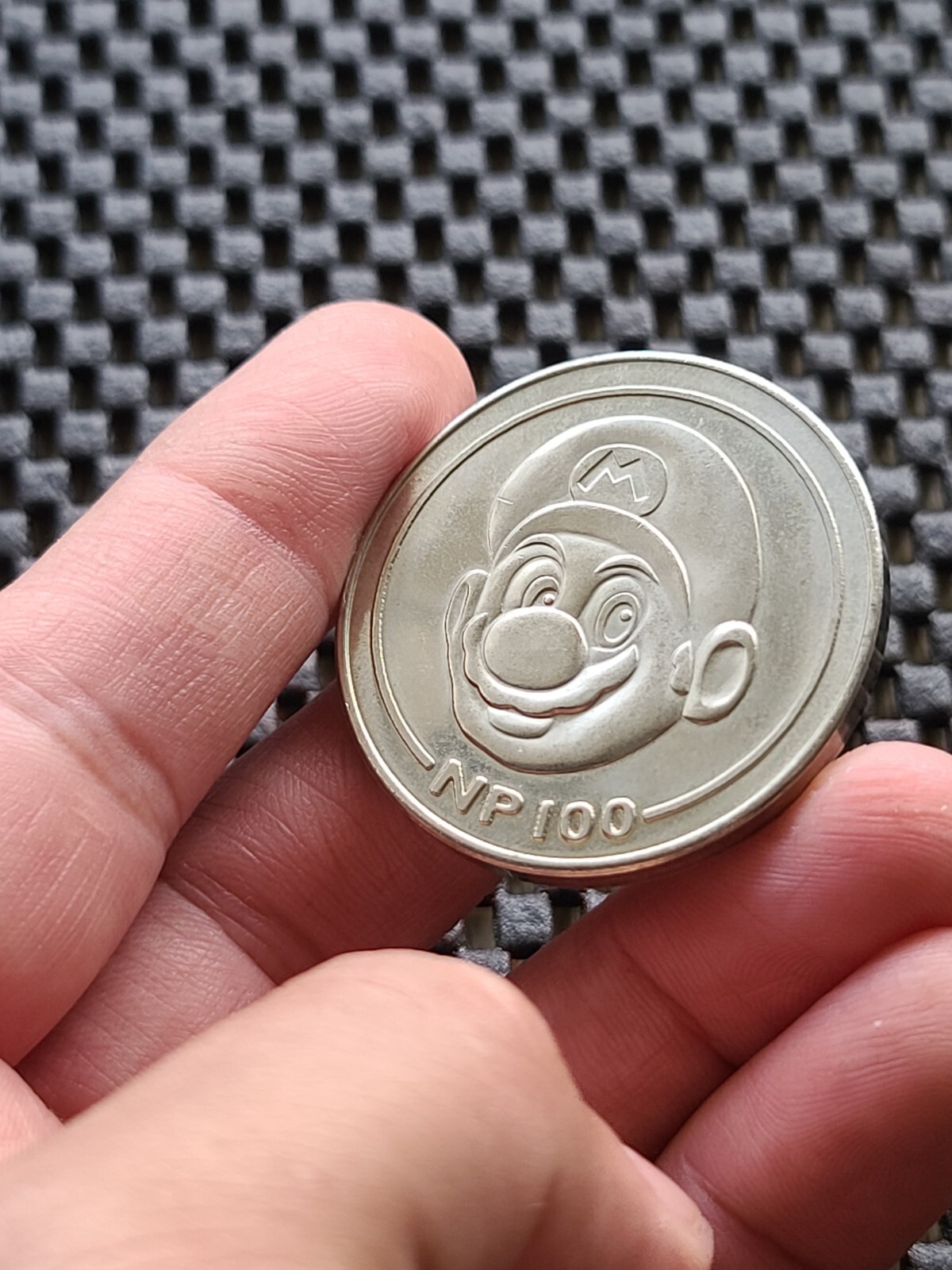 Nintendo Employee Power 100 PROTOTYPE Mario Coin Medal Rare Promo N64 SNES GBA