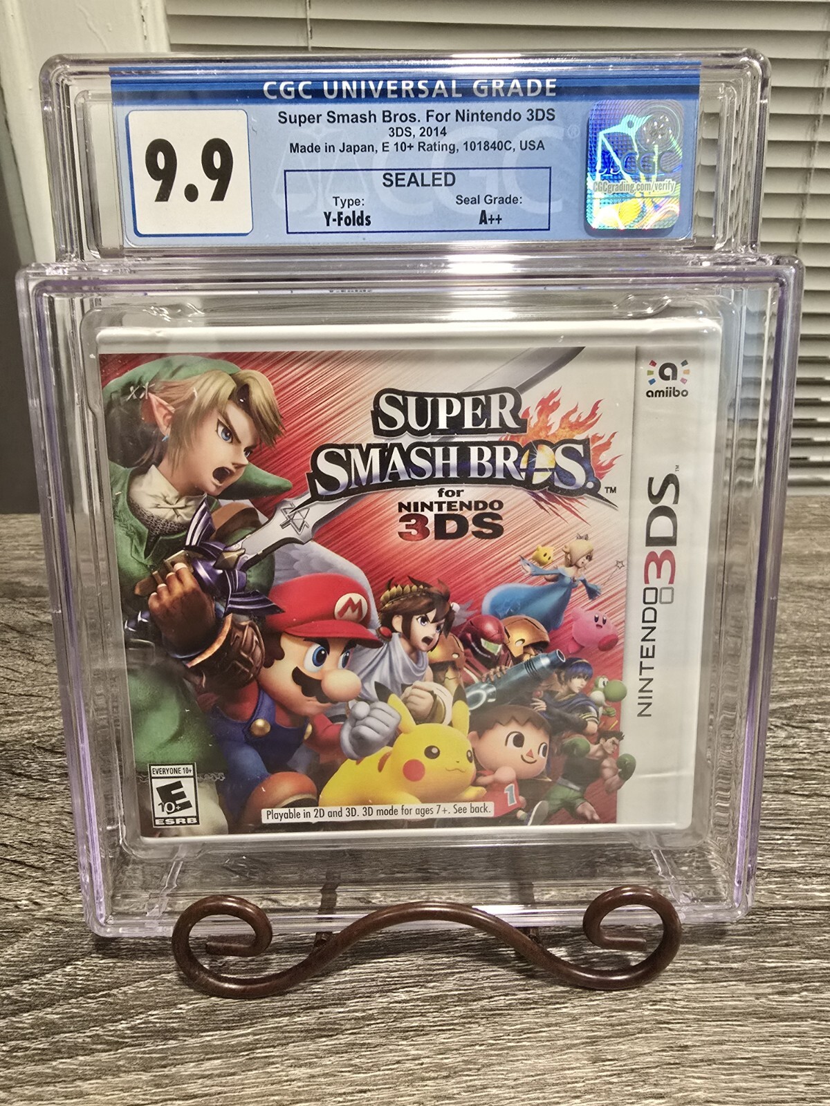 Super Smash Bros – Nintendo 3DS – CGC Graded 9.9 A++