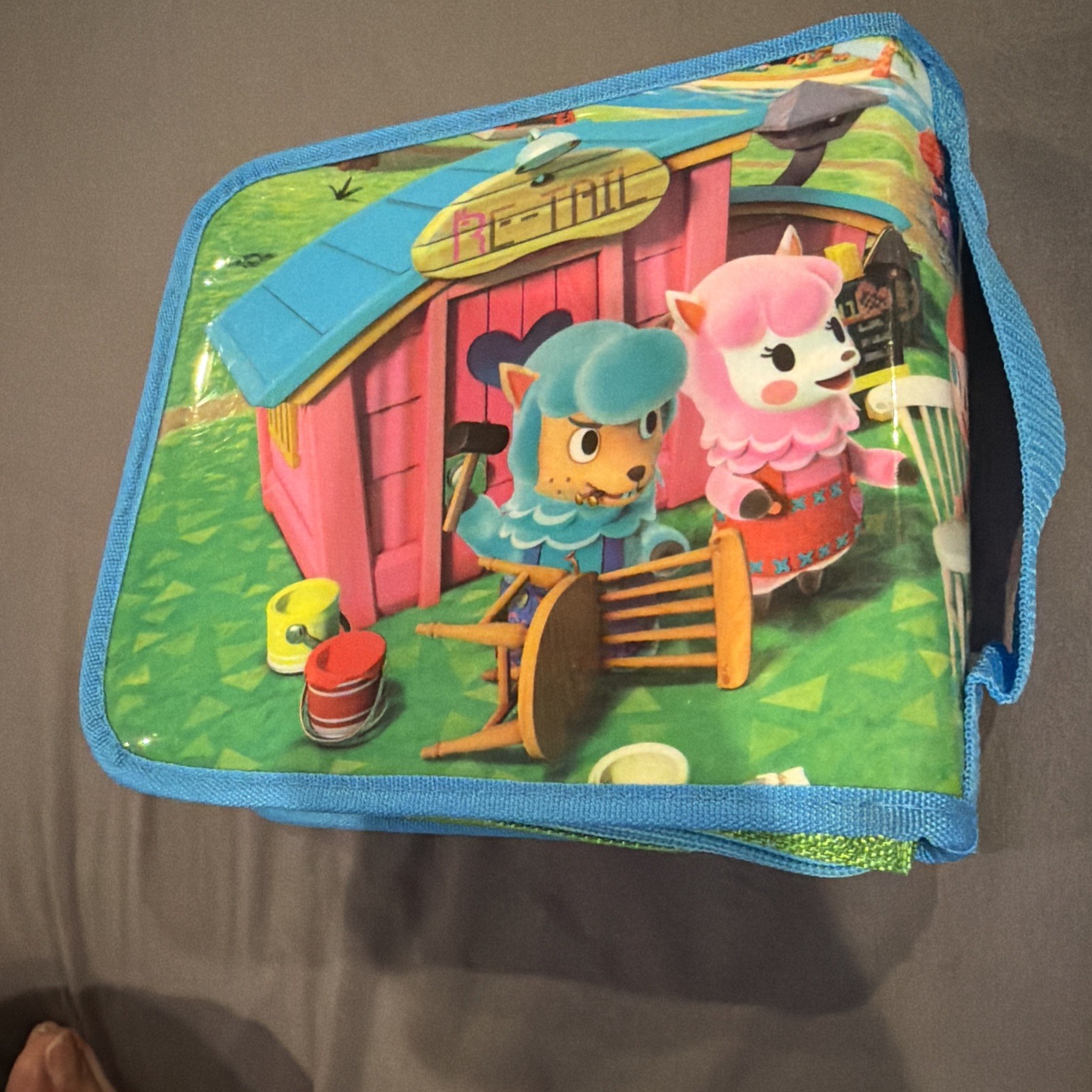 Animal Crossing Padded Zippered Travel Carrying Case for Nintendo DS Blue