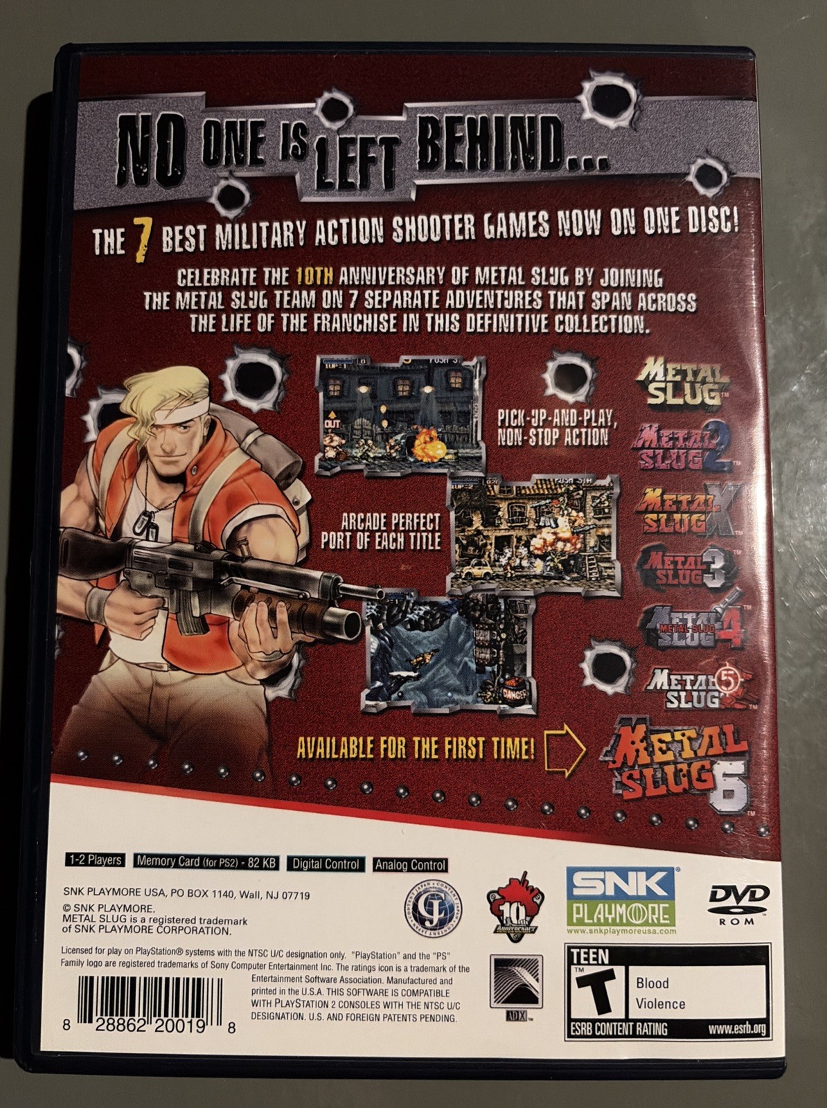 Metal Slug Anthology PS2 – 2007 CIB PlayStation 2 Complete With Manual Clean