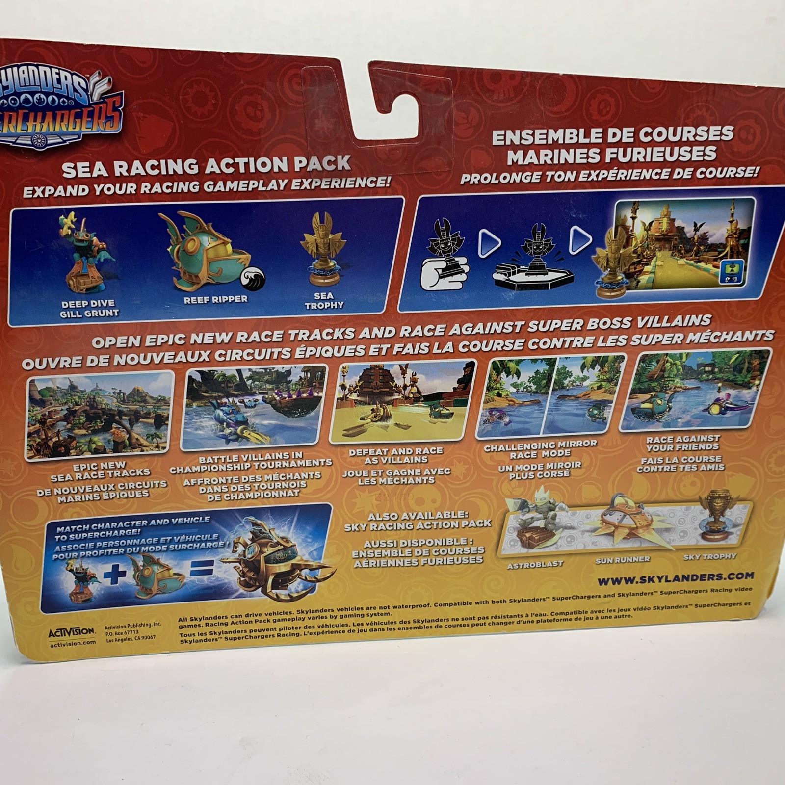 Skylanders Supercharger Sea Racing Action Pack Gill Grunt Sea Trophy Reef Ripper