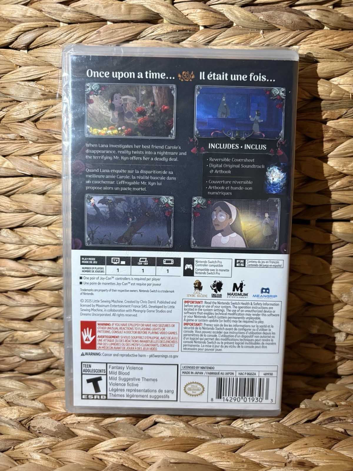 Bye Sweet Carole (Nintendo Switch, 2025) Physical Cart Edition Brand New Sealed