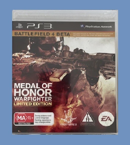 PS3 GAME – Medal of Honor: Warfighter LIMITED EDITION MA15+ pre-owned game VGC