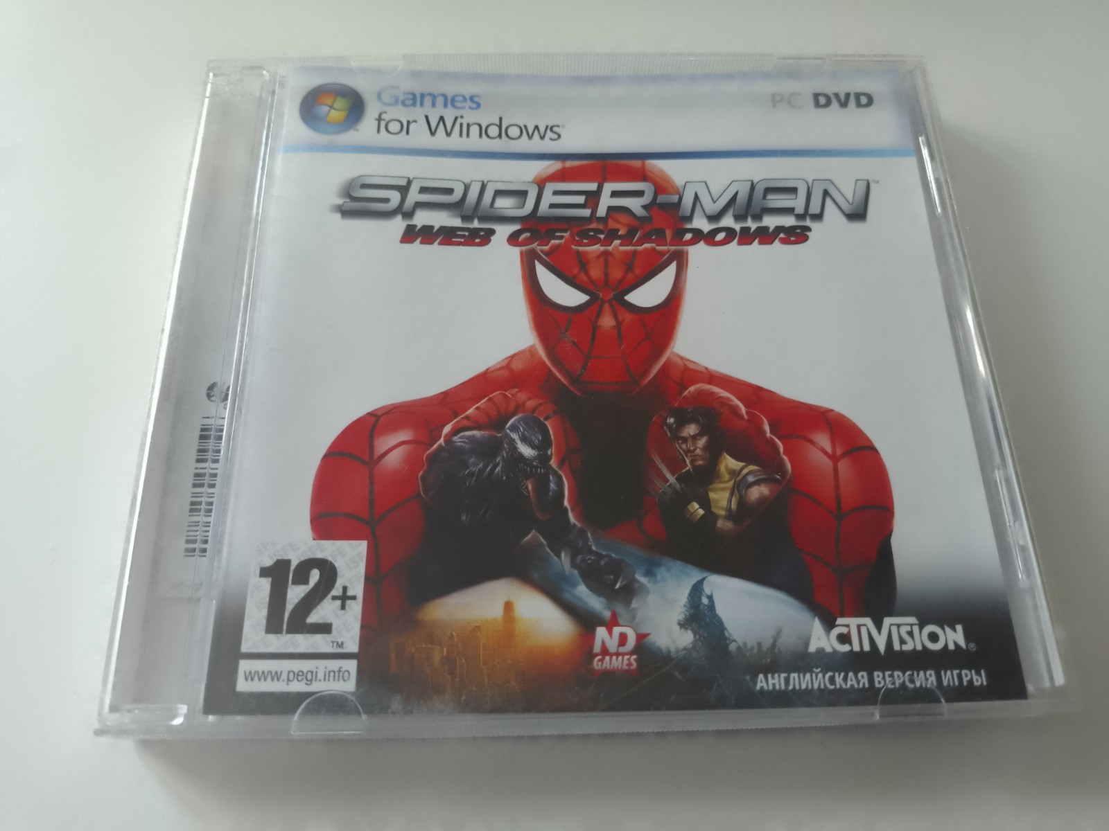 Spider-man web of Shadows English version PC GAME DVD retro vintage games