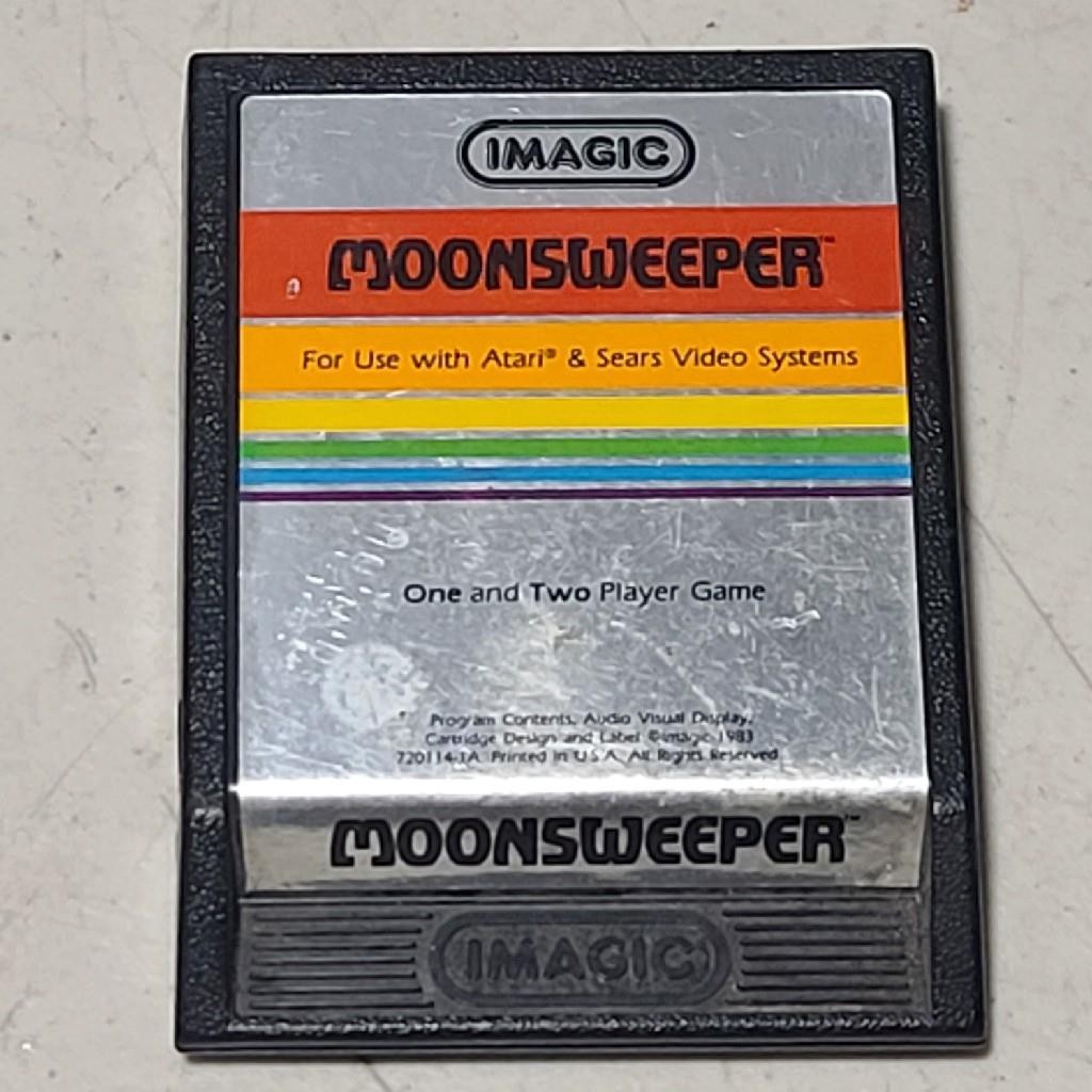 MOONSWEEPER IMAGIC Atari 2600 Game Cartridge (1983)